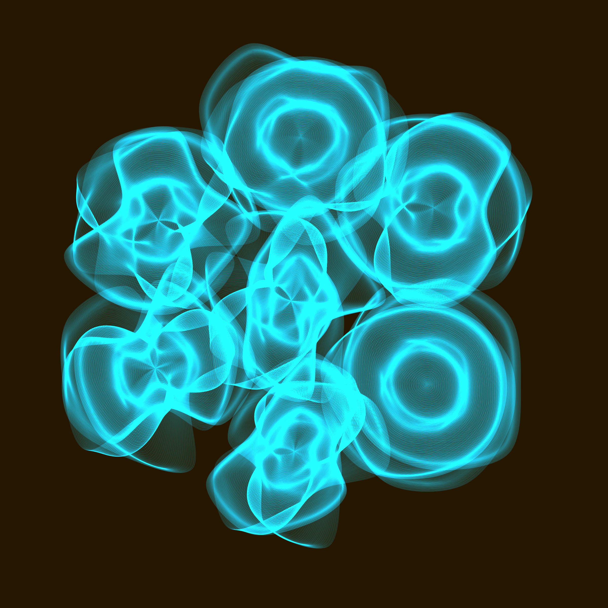 Art Blocks - Art Blocks v2 - Flowers #1596 - NFT # 116001596