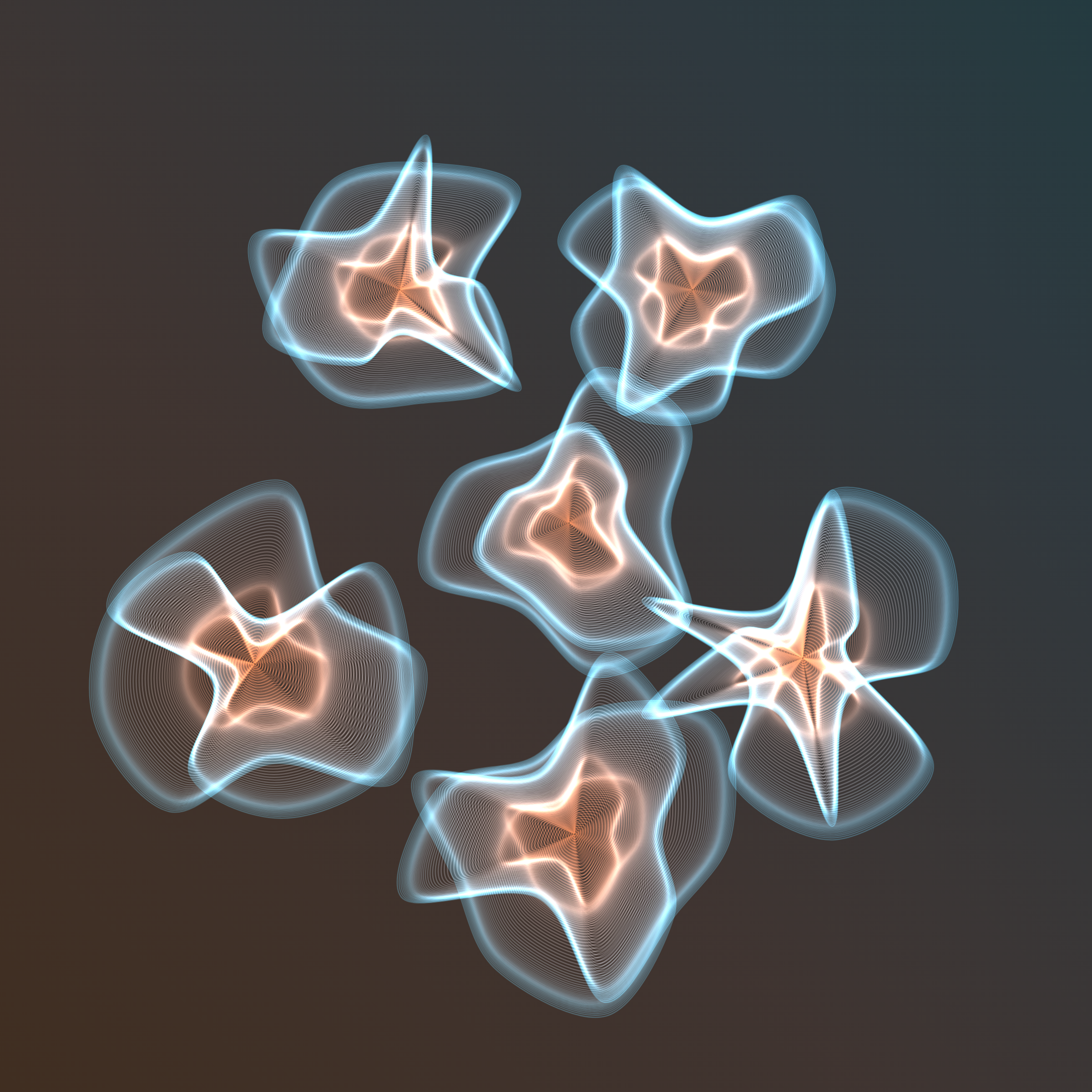 Art Blocks - Art Blocks v2 - Flowers #1597 - NFT # 116001597