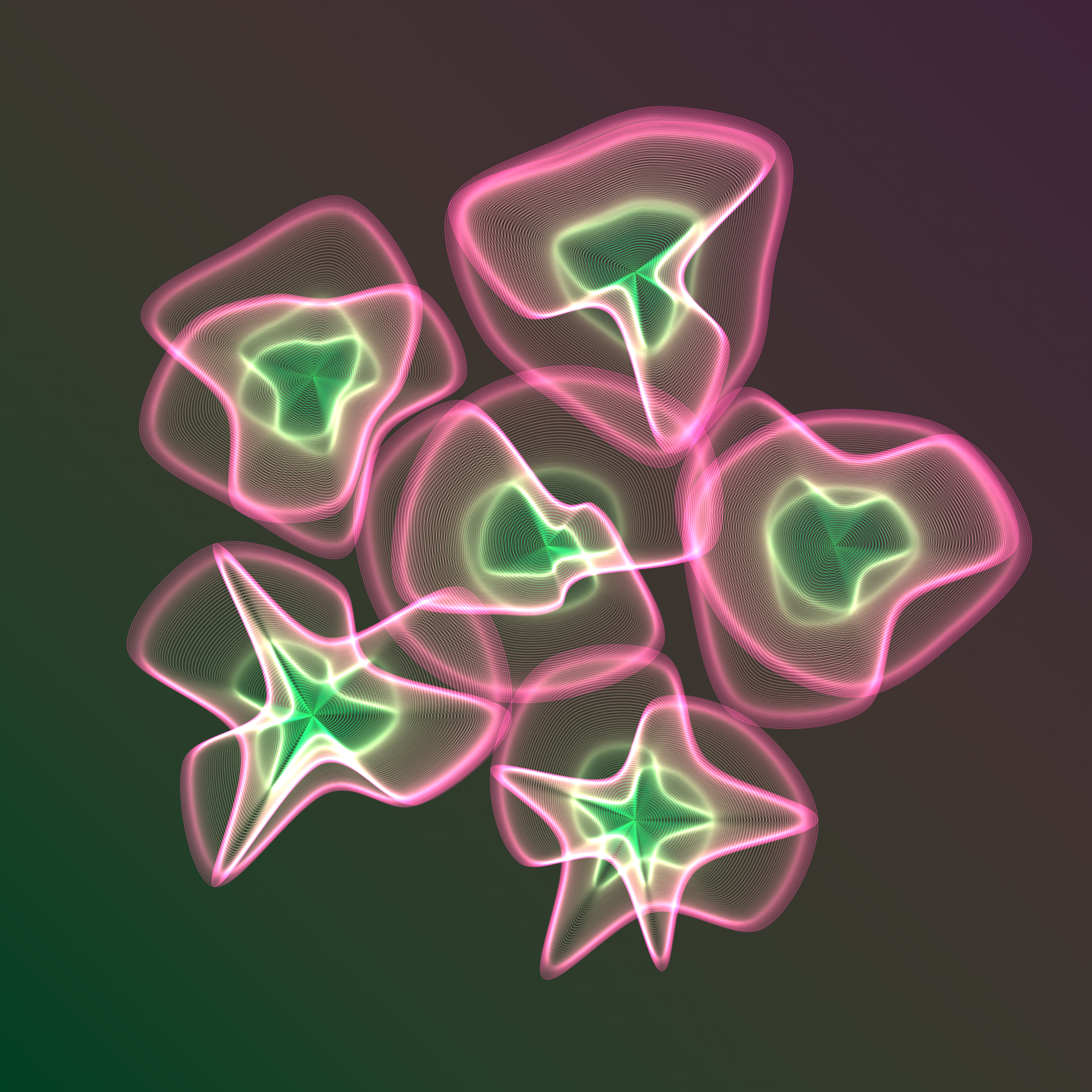 Art Blocks - Art Blocks v2 - Flowers #1604 - NFT # 116001604