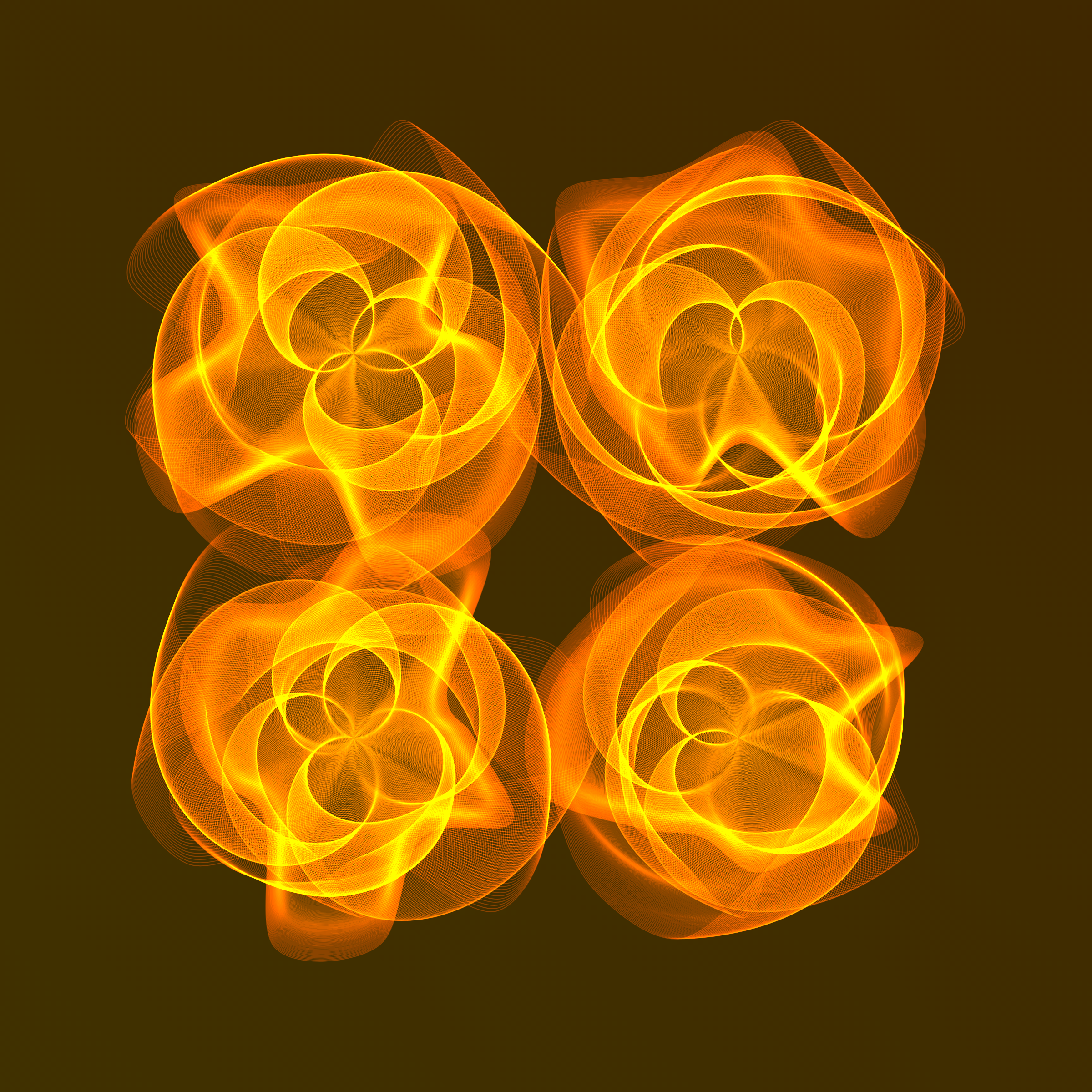 Art Blocks - Art Blocks v2 - Flowers #1636 - NFT # 116001636