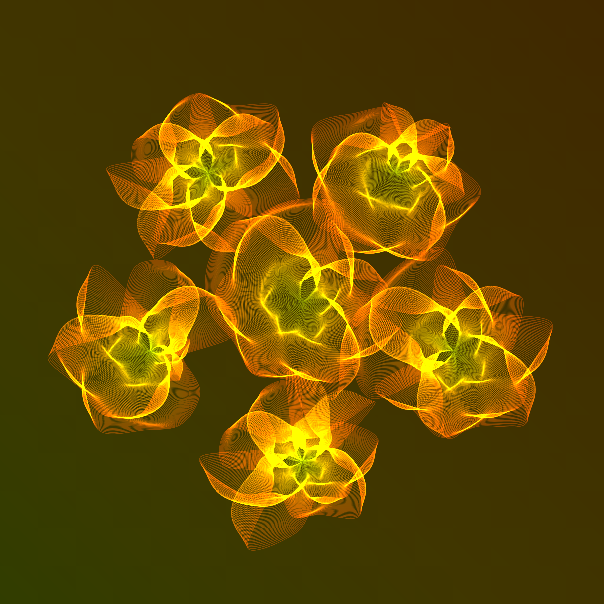 Art Blocks - Art Blocks v2 - Flowers #1643 - NFT # 116001643