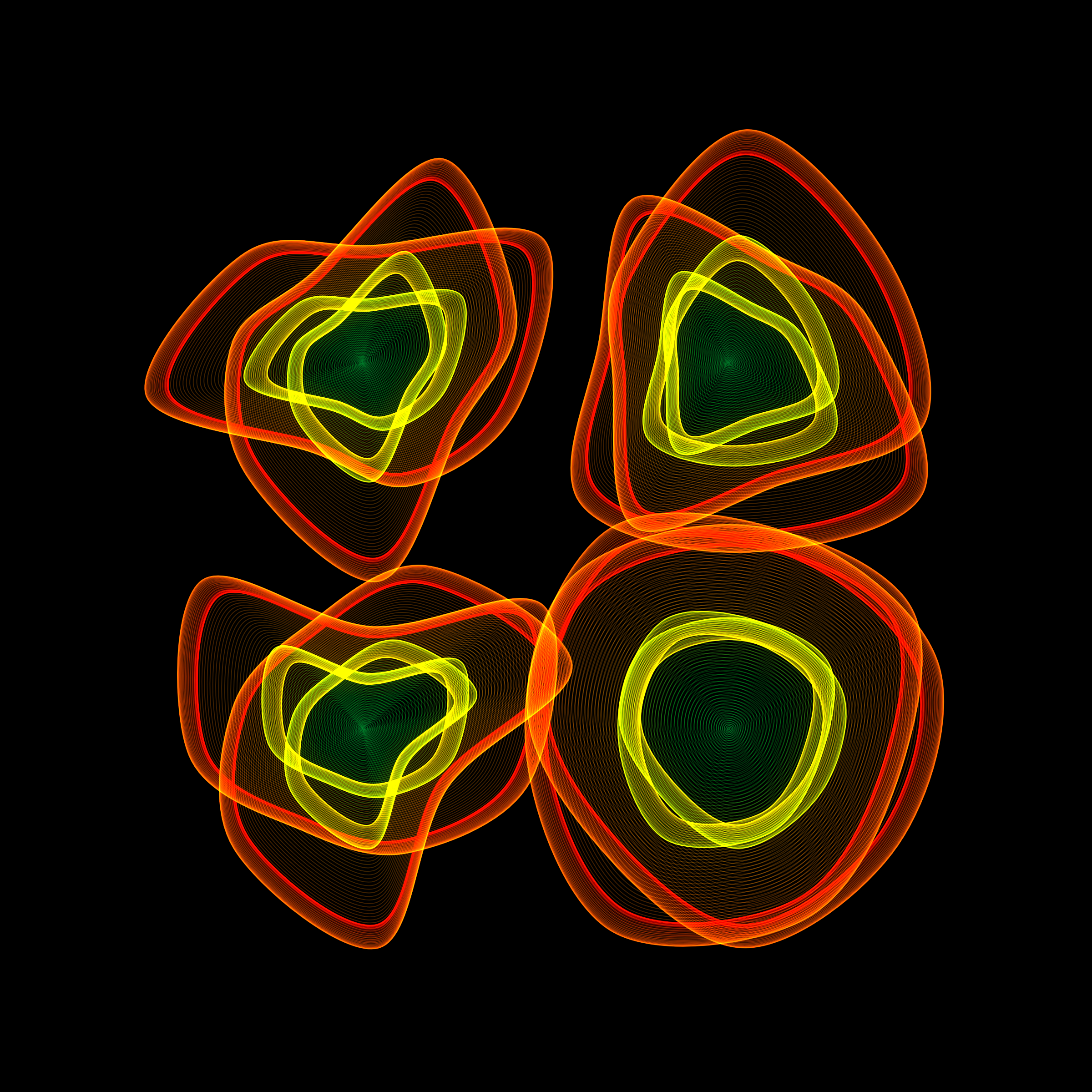 Art Blocks - Art Blocks v2 - Flowers #1663 - NFT # 116001663