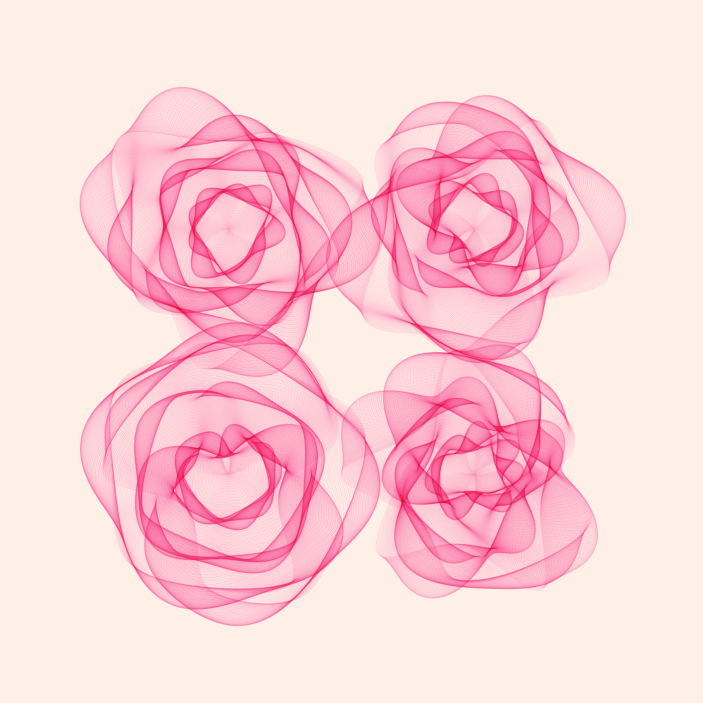 Art Blocks - Art Blocks v2 - Flowers #1681 - NFT # 116001681