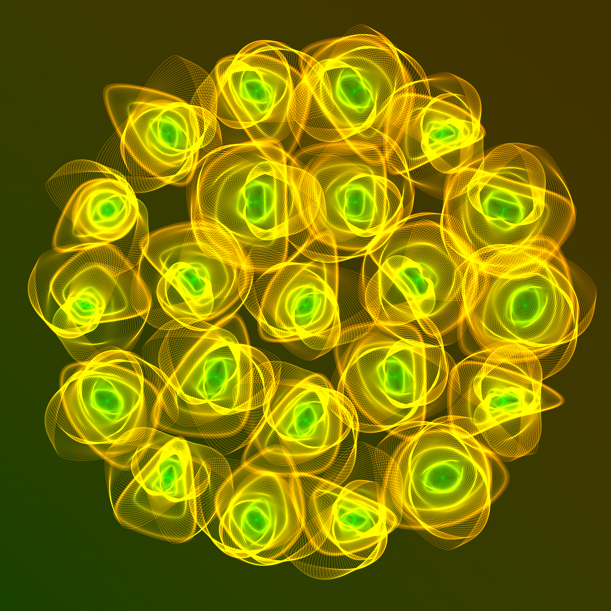 Art Blocks - Art Blocks v2 - Flowers #1694 - NFT # 116001694