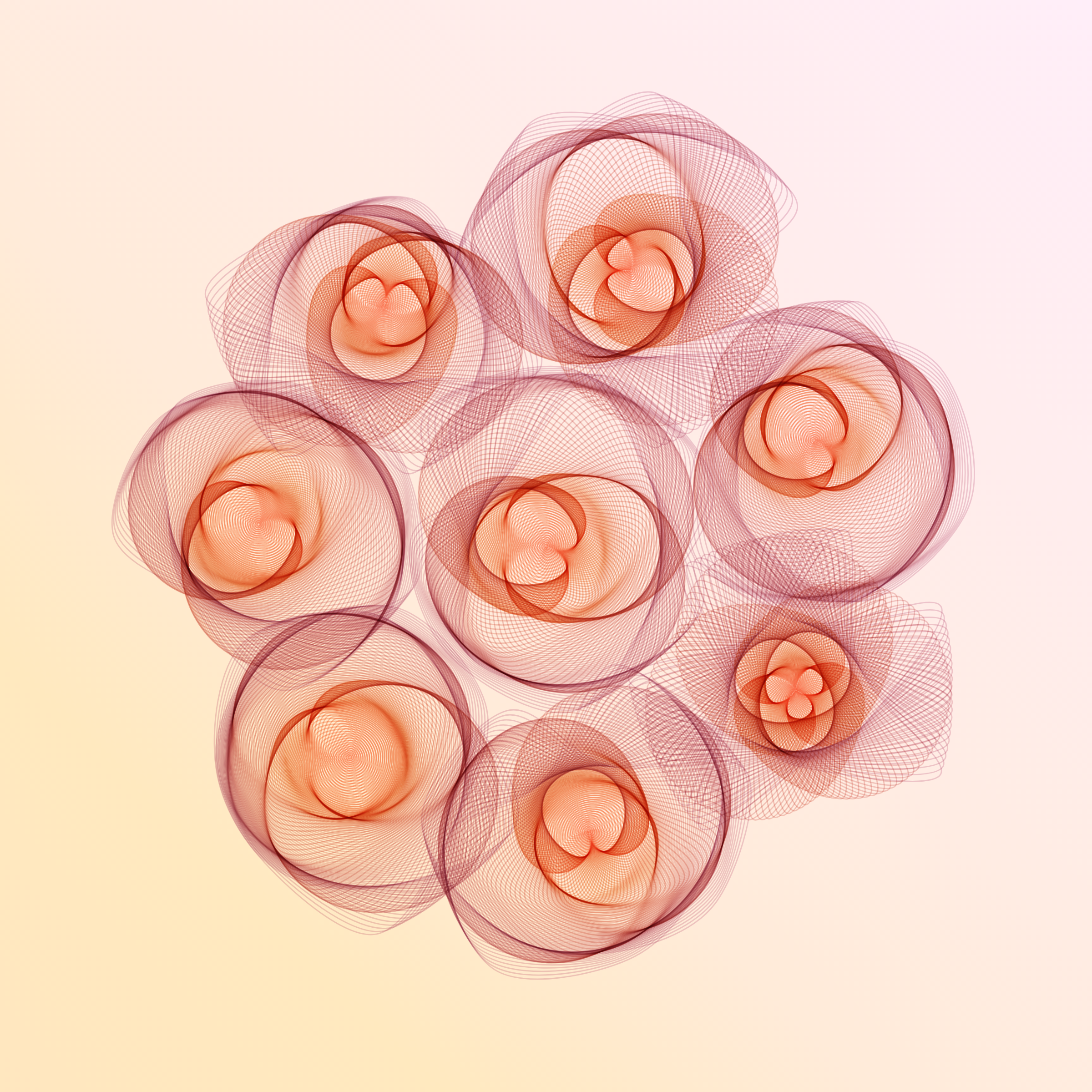 Art Blocks - Art Blocks v2 - Flowers #1712 - NFT # 116001712