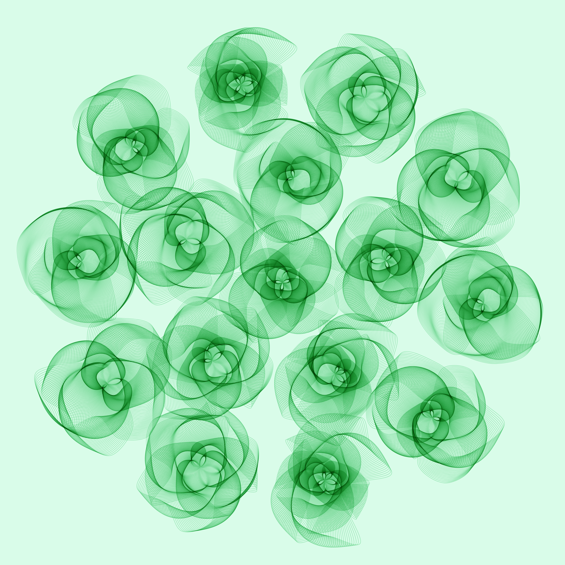 Art Blocks - Art Blocks v2 - Flowers #1738 - NFT # 116001738