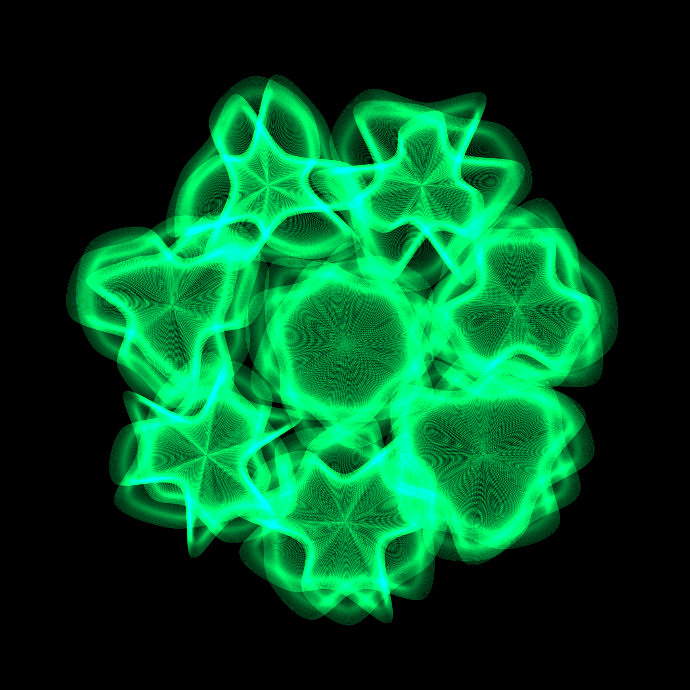 Art Blocks - Art Blocks v2 - Flowers #1739 - NFT # 116001739