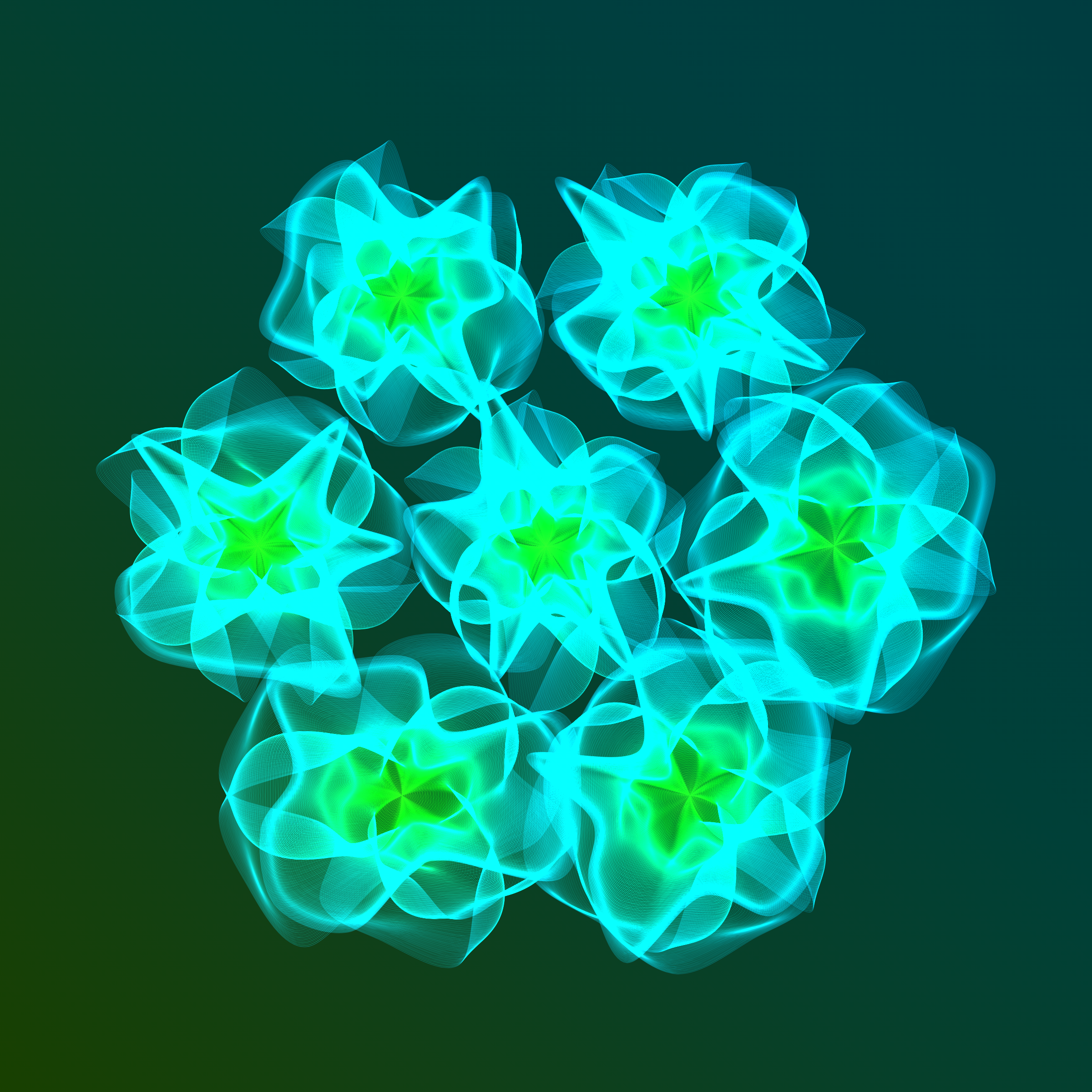 Art Blocks - Art Blocks v2 - Flowers #1750 - NFT # 116001750