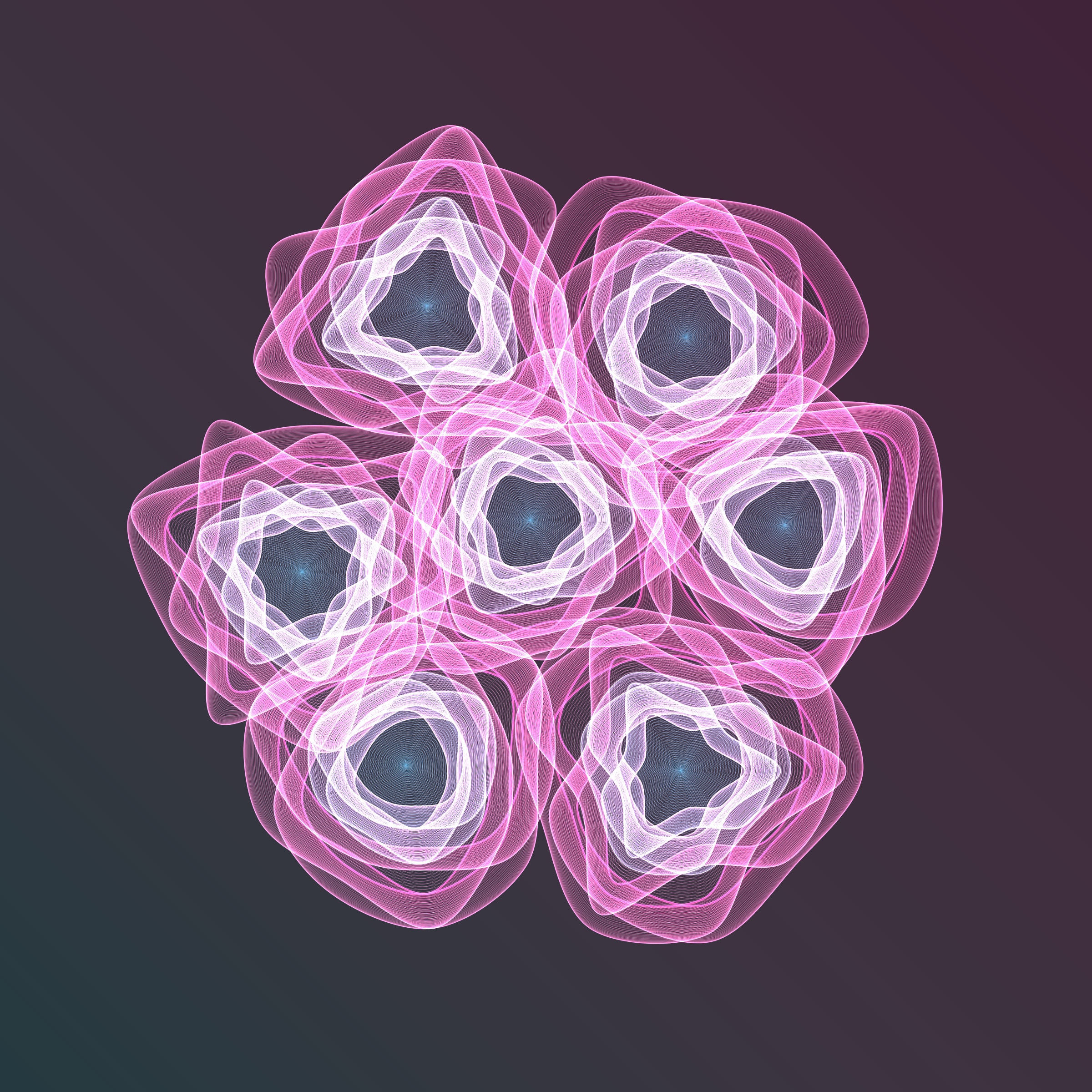 Art Blocks - Art Blocks v2 - Flowers #1764 - NFT # 116001764