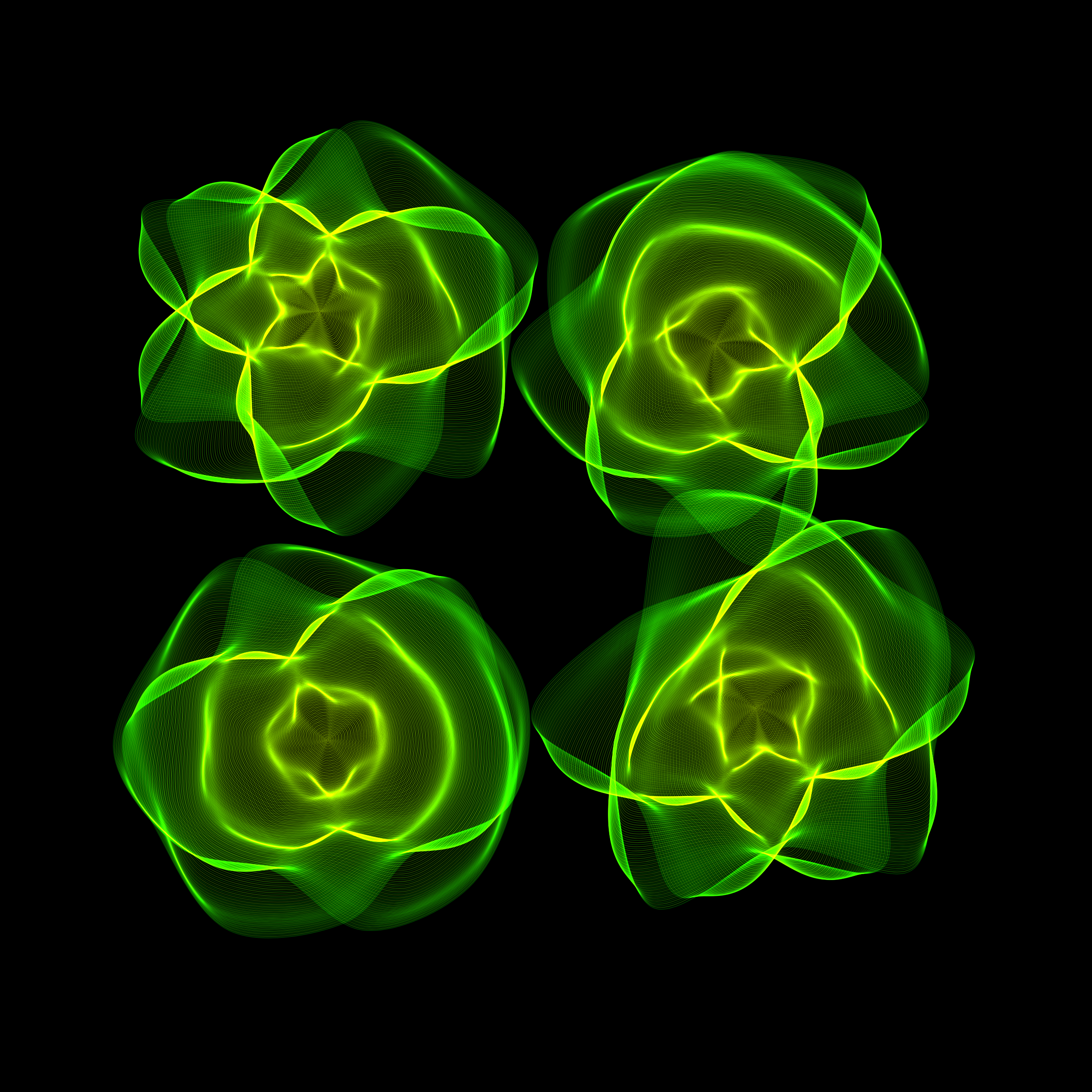 Art Blocks - Art Blocks v2 - Flowers #1766 - NFT # 116001766