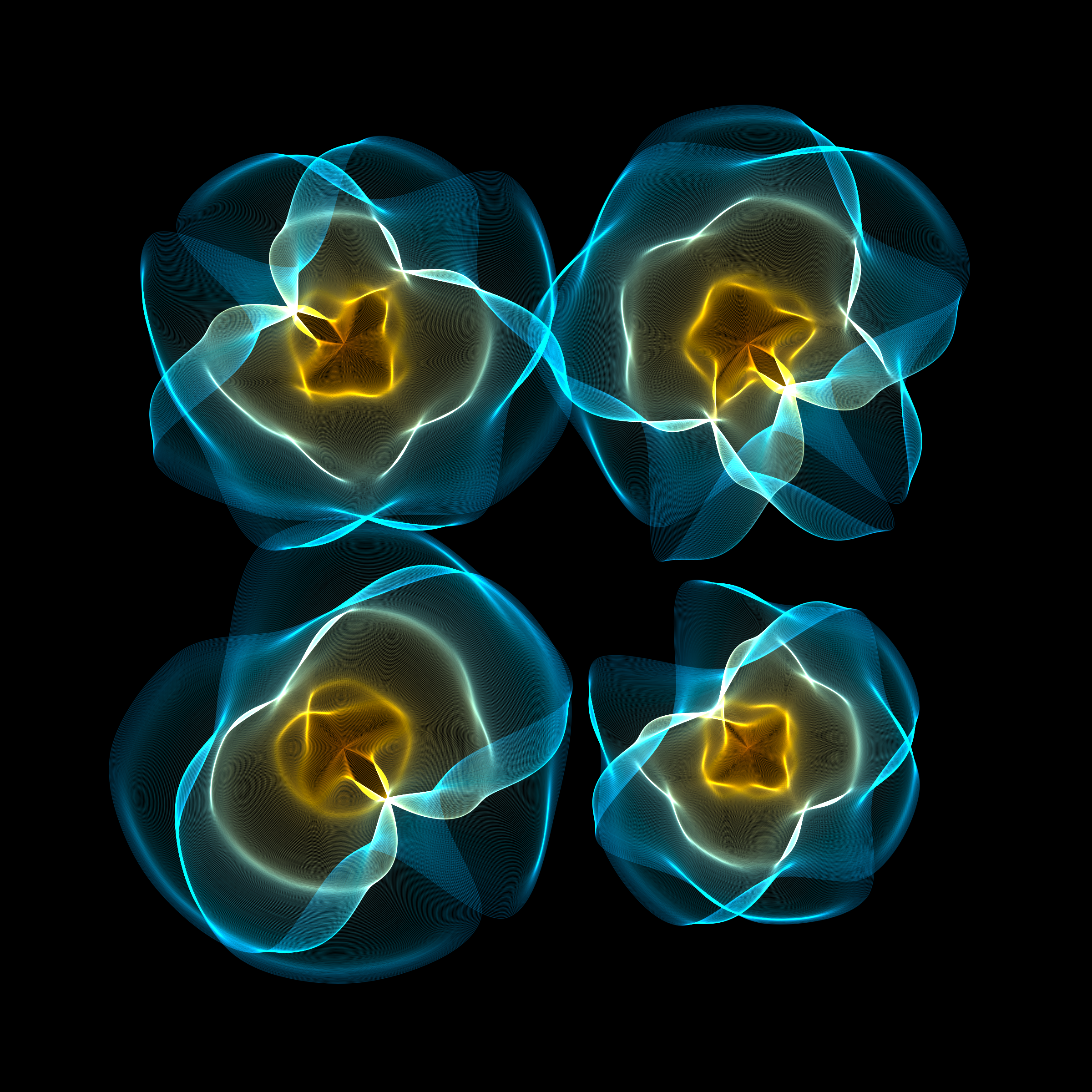 Art Blocks - Art Blocks v2 - Flowers #1825 - NFT # 116001825