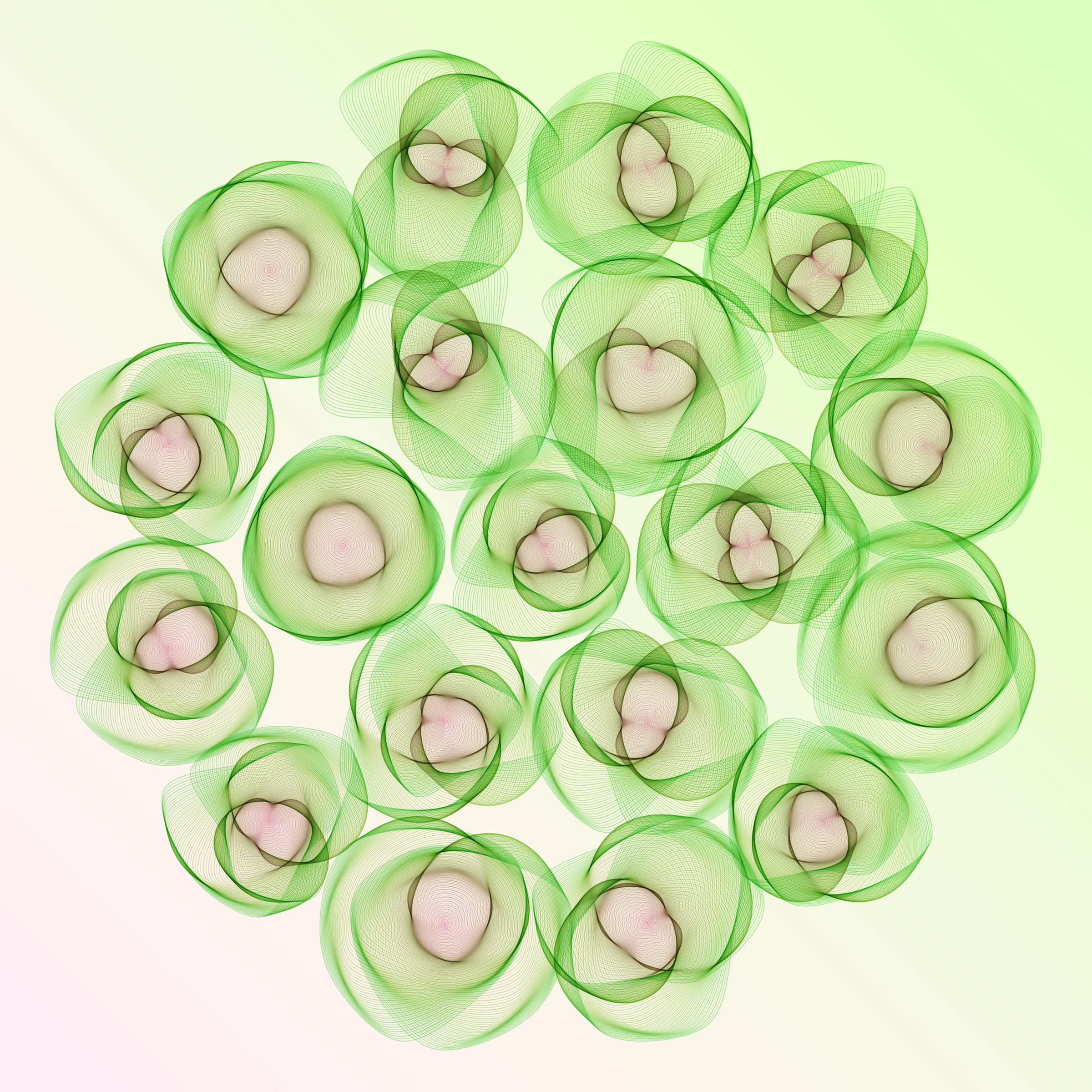 Art Blocks - Art Blocks v2 - Flowers #1838 - NFT # 116001838