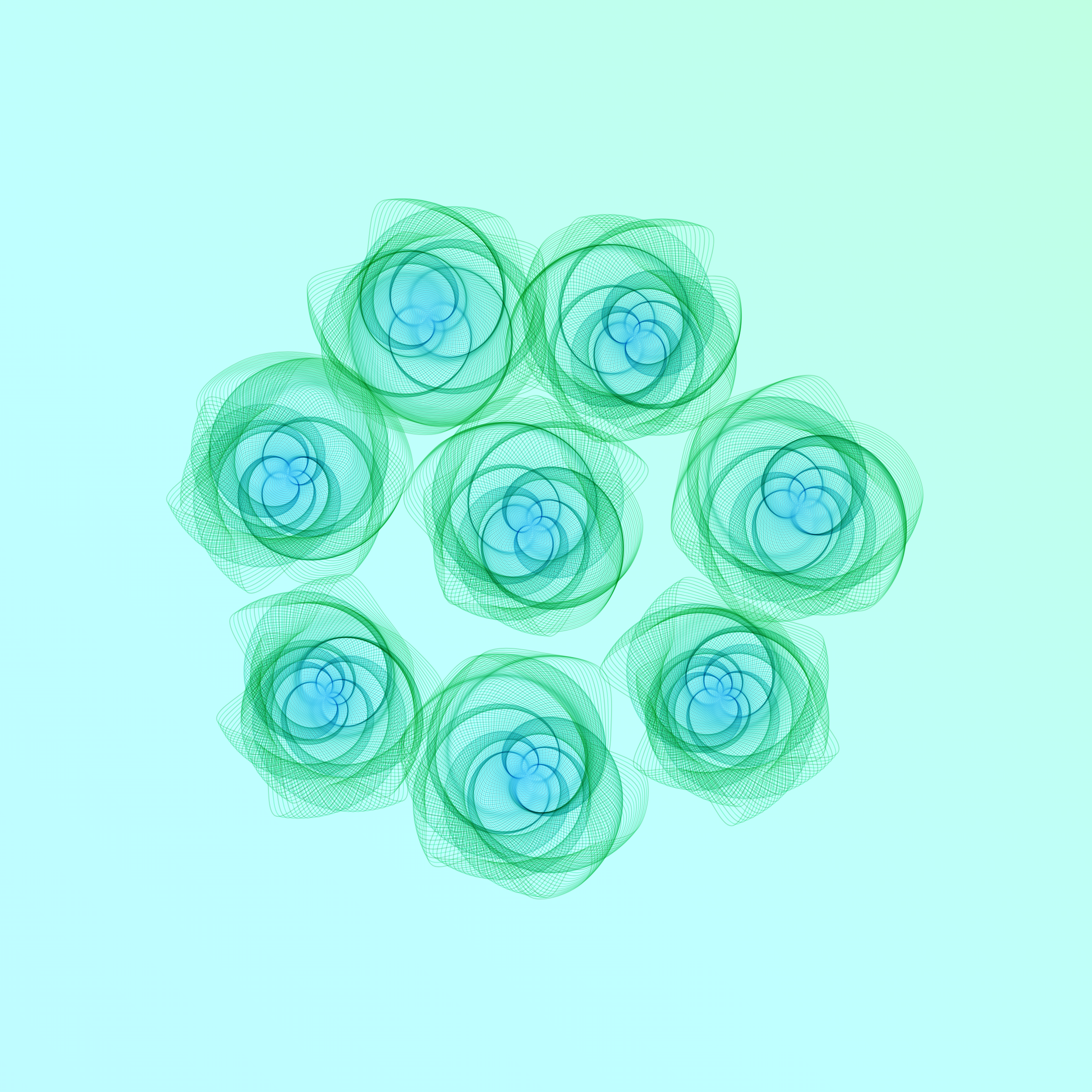 Art Blocks - Art Blocks v2 - Flowers #1841 - NFT # 116001841