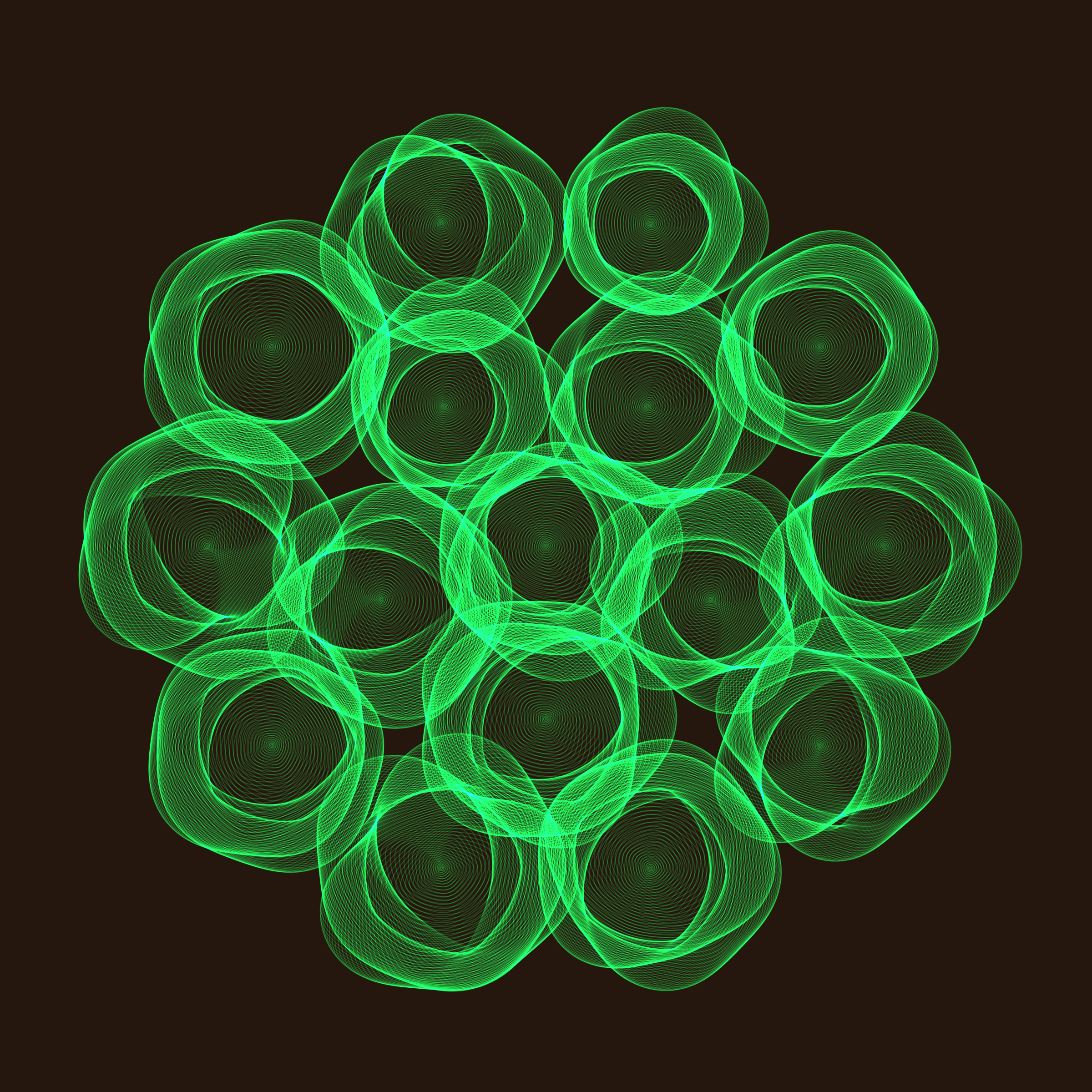 Art Blocks - Art Blocks v2 - Flowers #1858 - NFT # 116001858