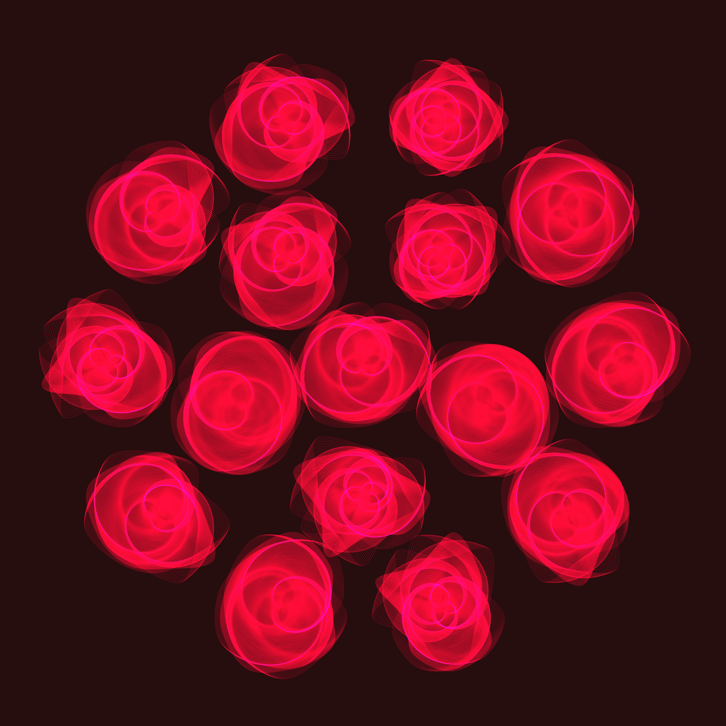 Art Blocks - Art Blocks v2 - Flowers #1885 - NFT # 116001885