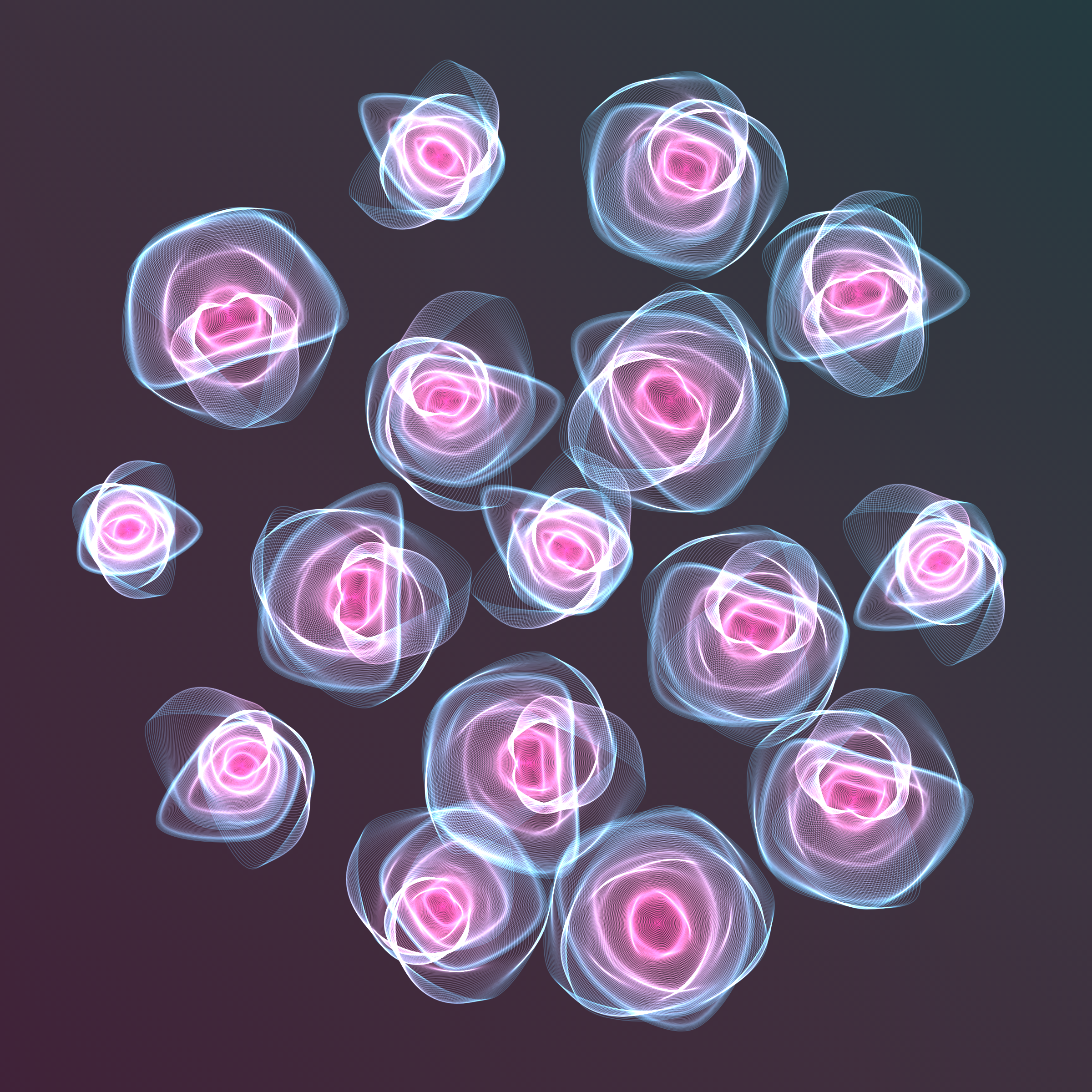 Art Blocks - Art Blocks v2 - Flowers #1913 - NFT # 116001913