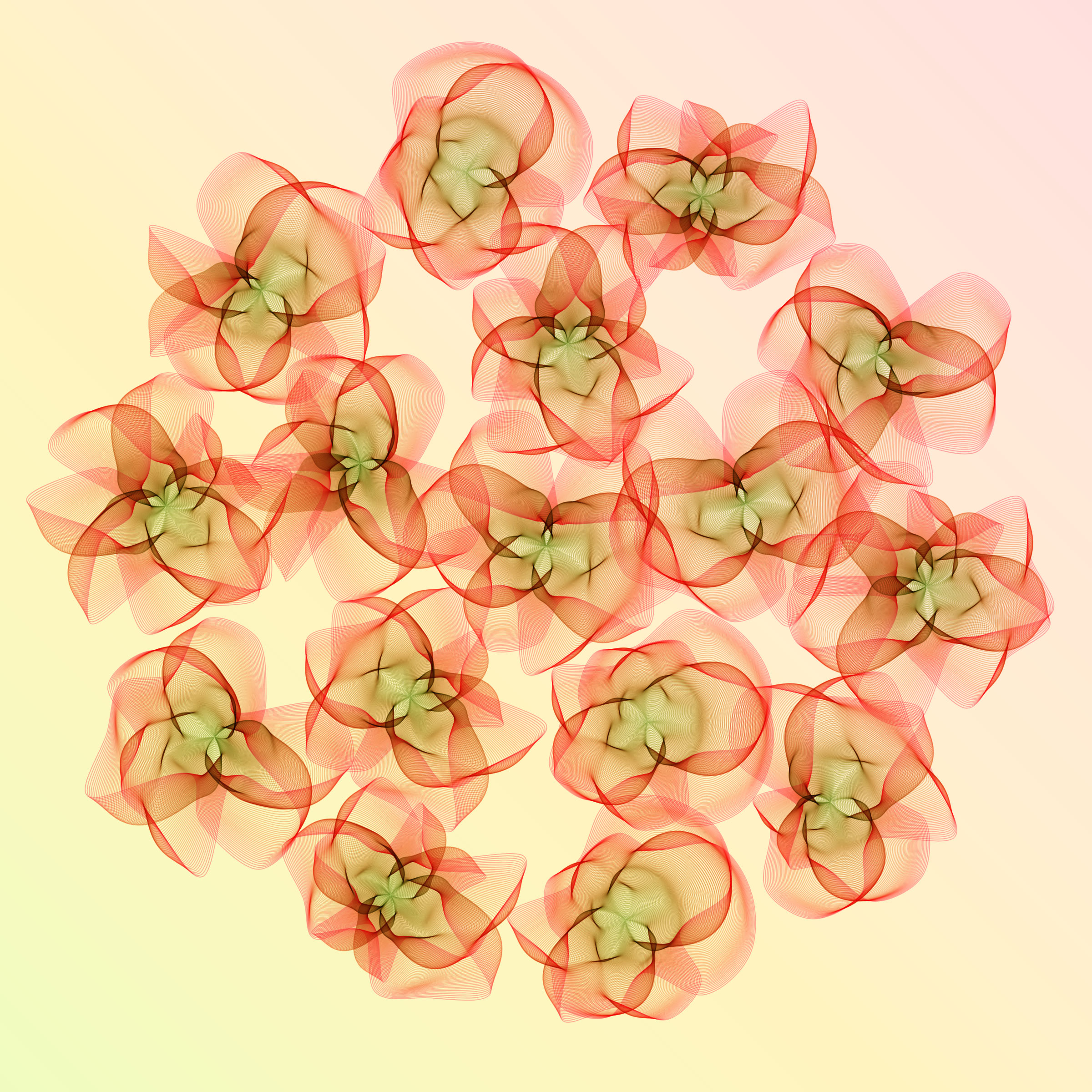 Art Blocks - Art Blocks v2 - Flowers #1915 - NFT # 116001915