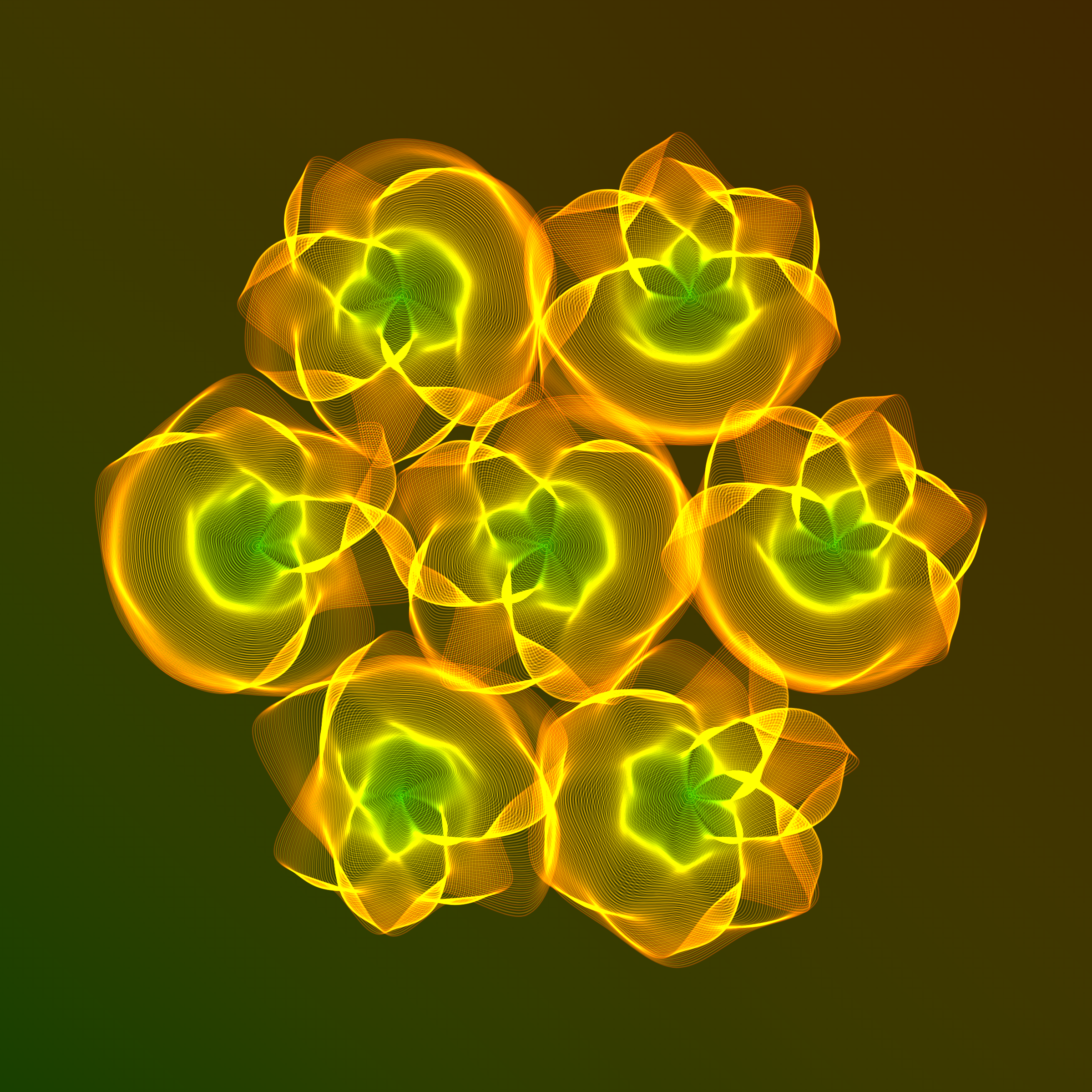 Art Blocks - Art Blocks v2 - Flowers #1975 - NFT # 116001975