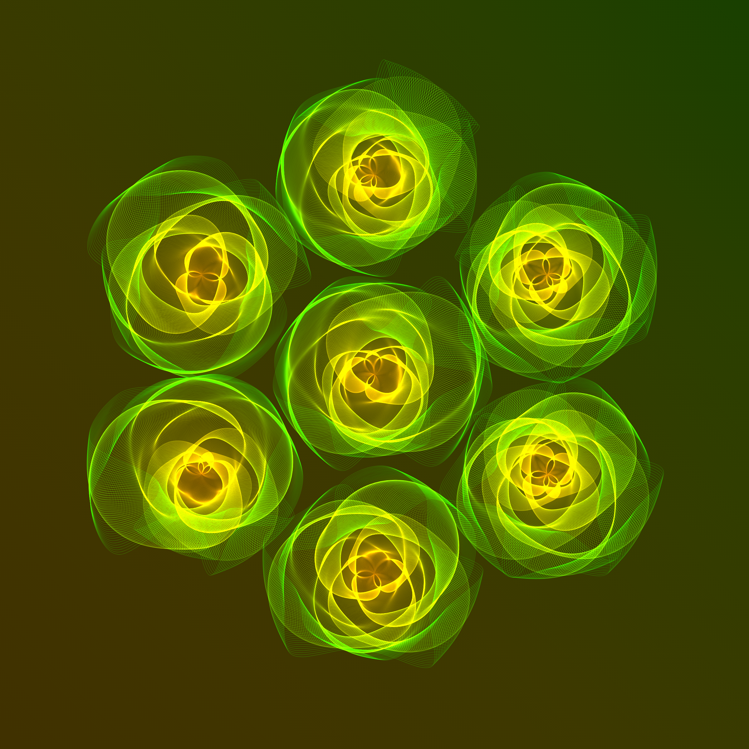 Art Blocks - Art Blocks v2 - Flowers #1982 - NFT # 116001982