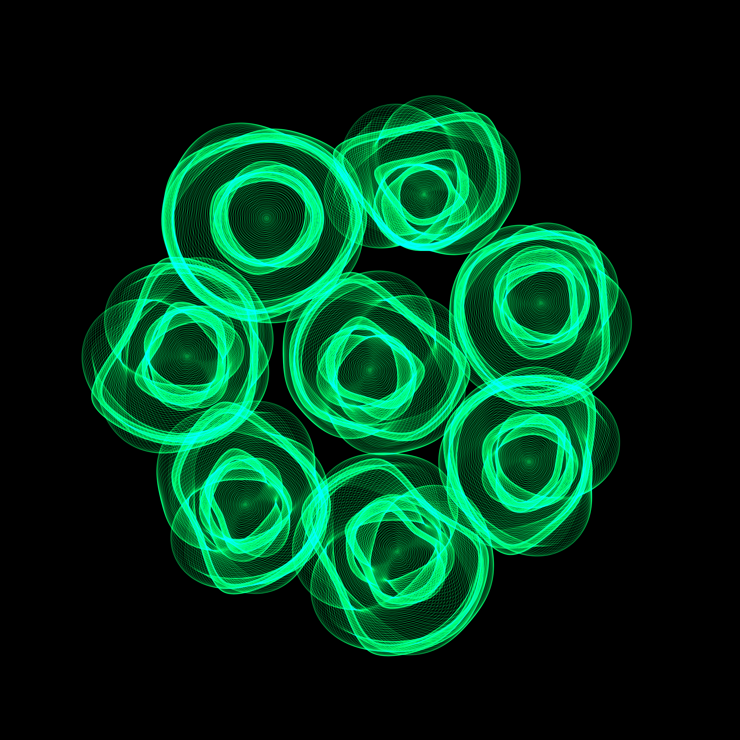 Art Blocks - Art Blocks v2 - Flowers #2010 - NFT # 116002010