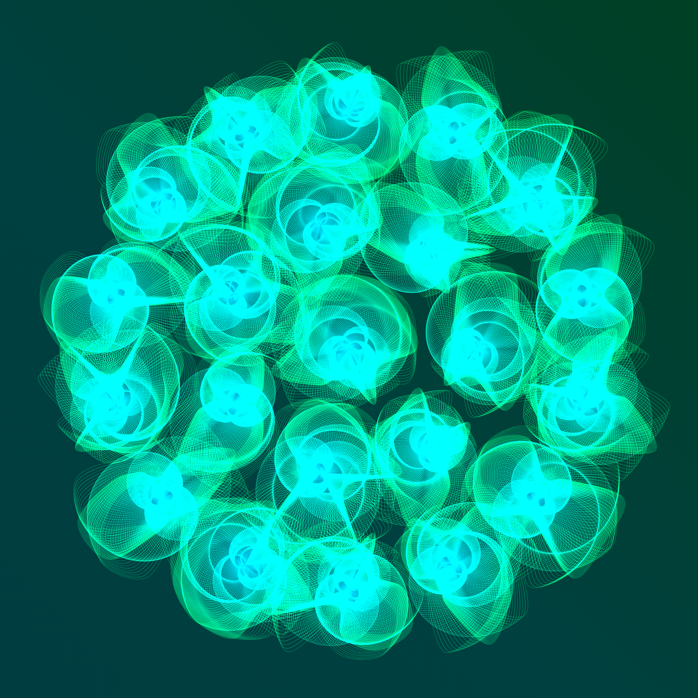 Art Blocks - Art Blocks v2 - Flowers #2040 - NFT # 116002040