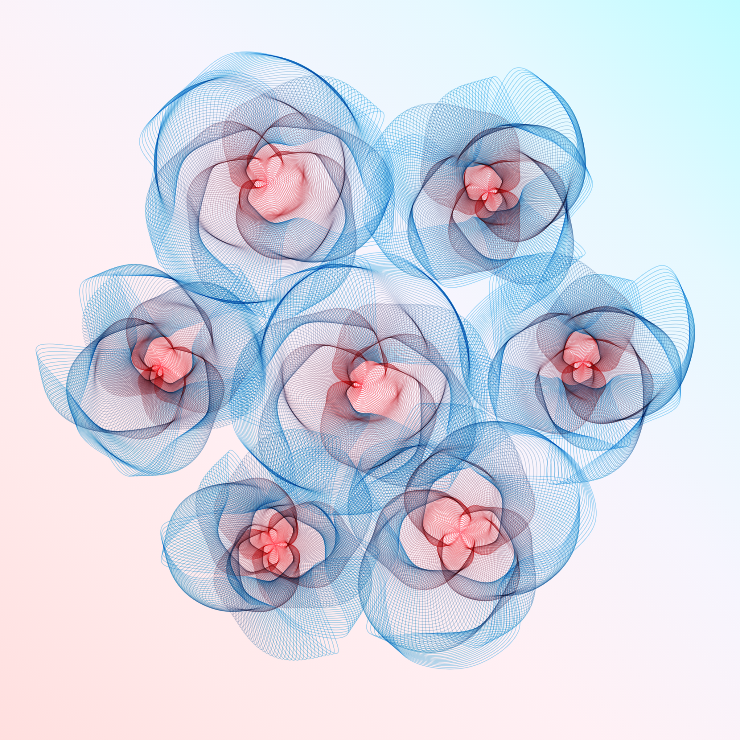 Art Blocks - Art Blocks v2 - Flowers #2043 - NFT # 116002043