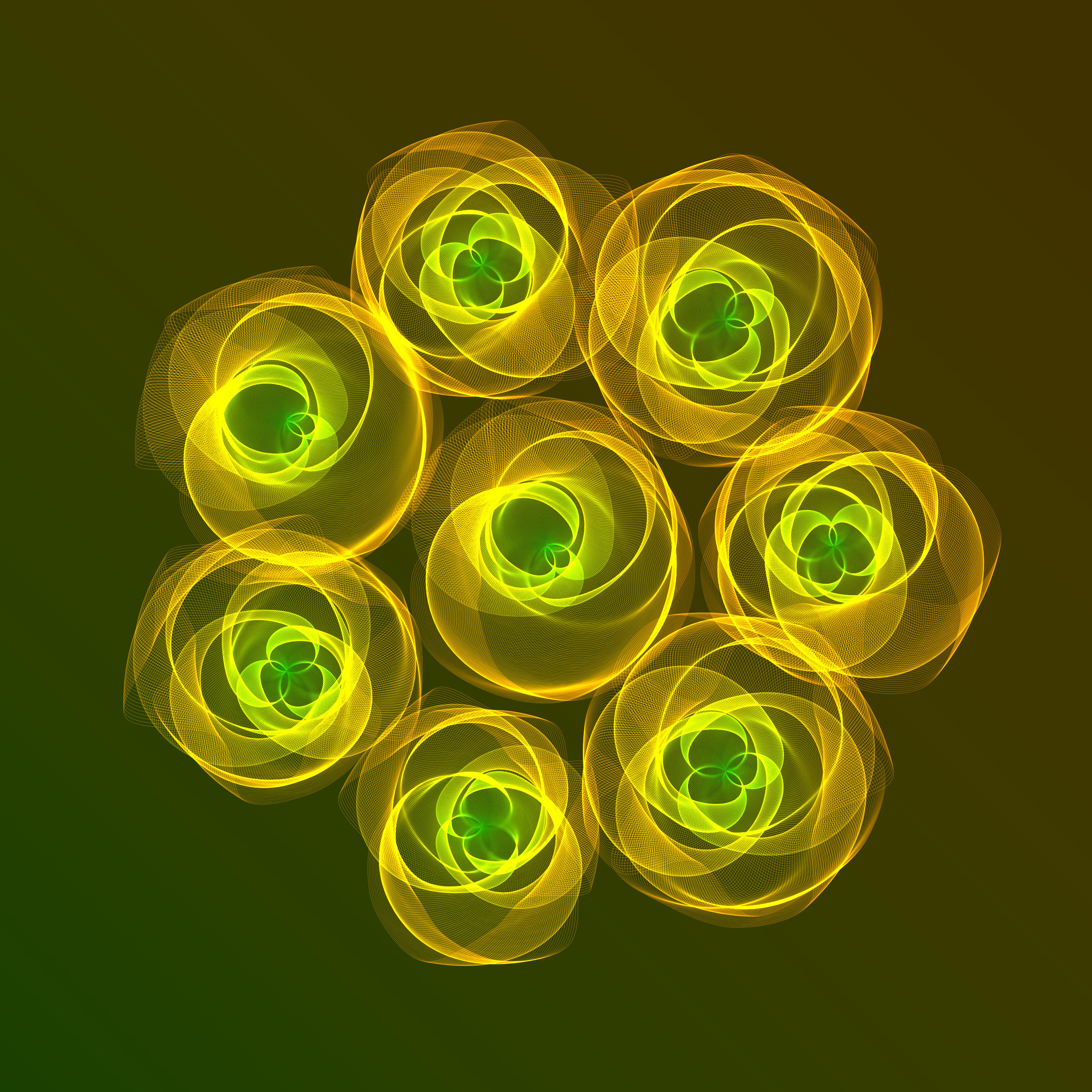 Art Blocks - Art Blocks v2 - Flowers #2204 - NFT # 116002204