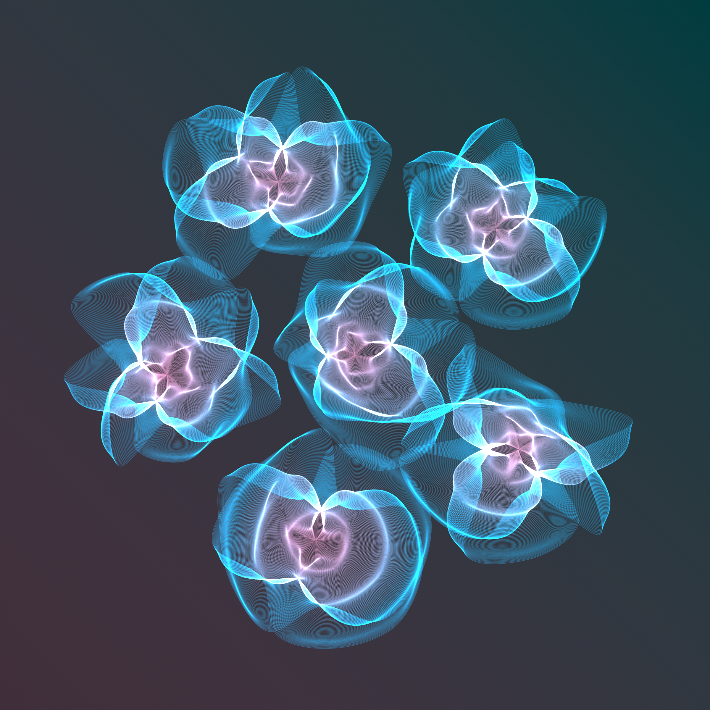 Art Blocks - Art Blocks v2 - Flowers #2327 - NFT # 116002327