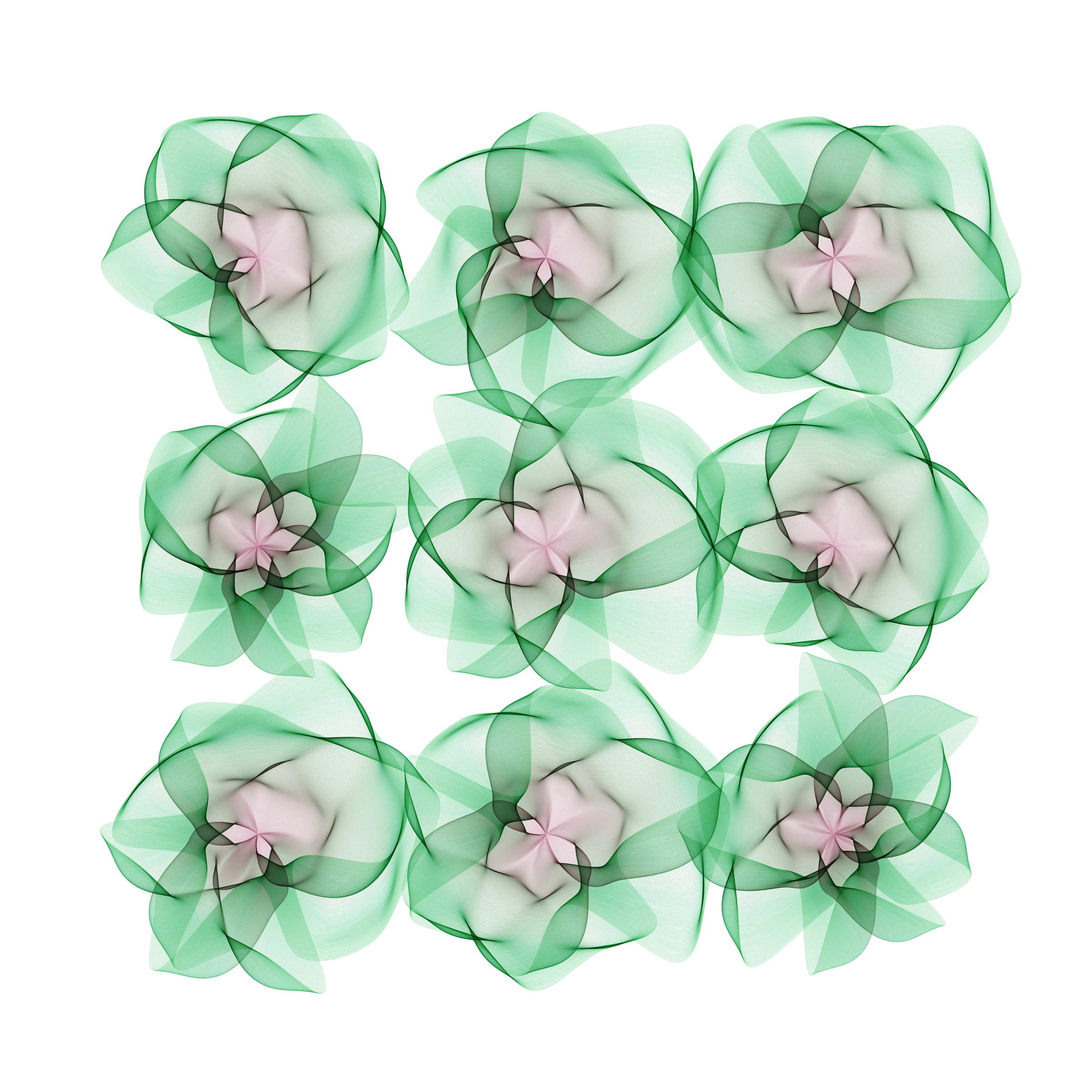 Art Blocks - Art Blocks v2 - Flowers #2377 - NFT # 116002377