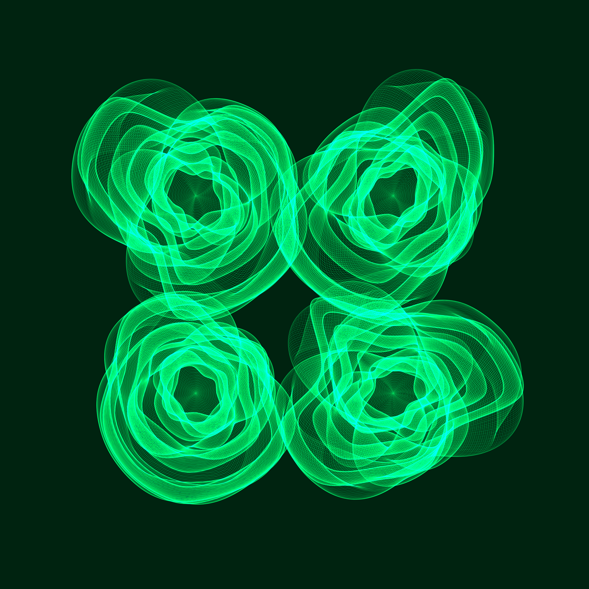 Art Blocks - Art Blocks v2 - Flowers #2443 - NFT # 116002443