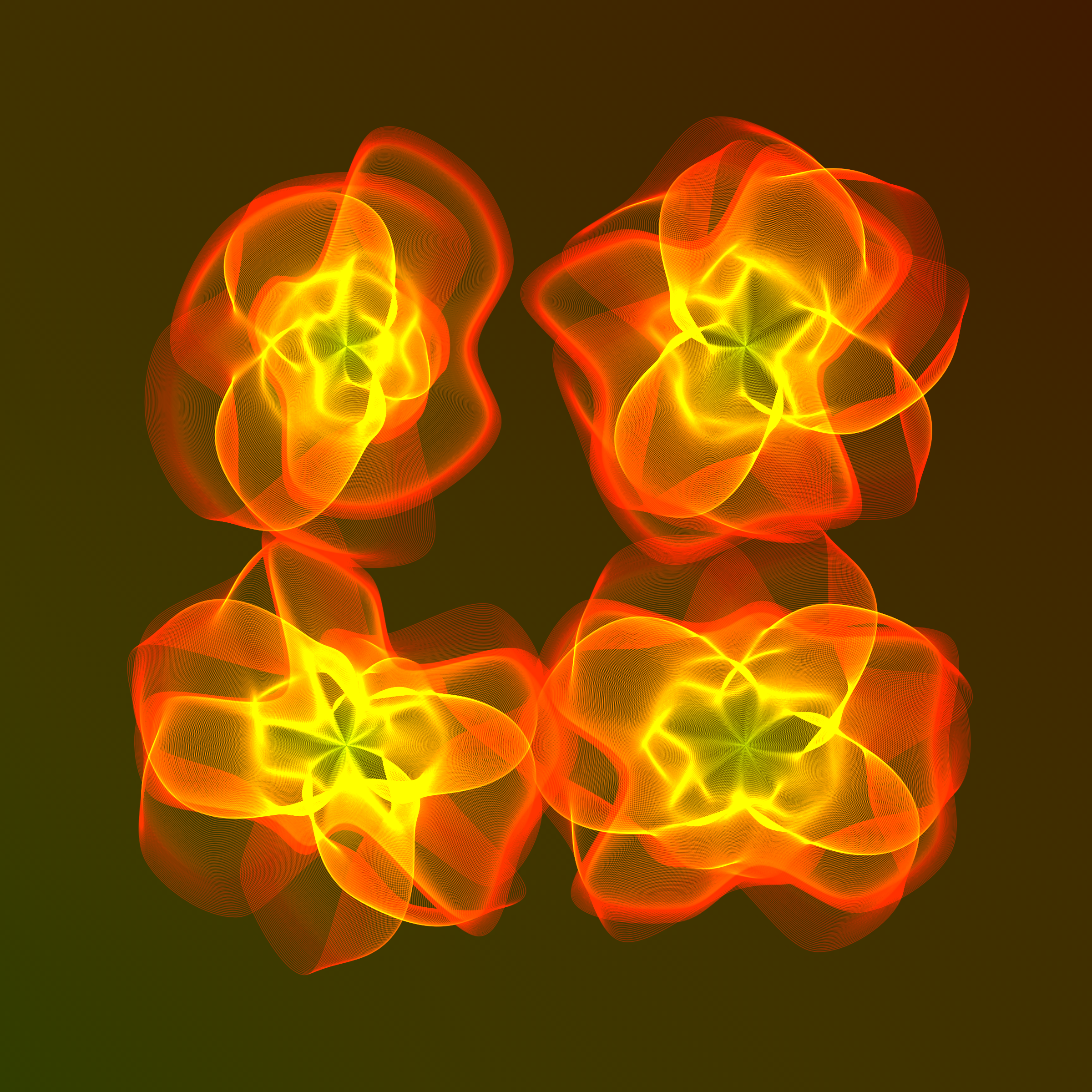 Art Blocks - Art Blocks v2 - Flowers #2505 - NFT # 116002505