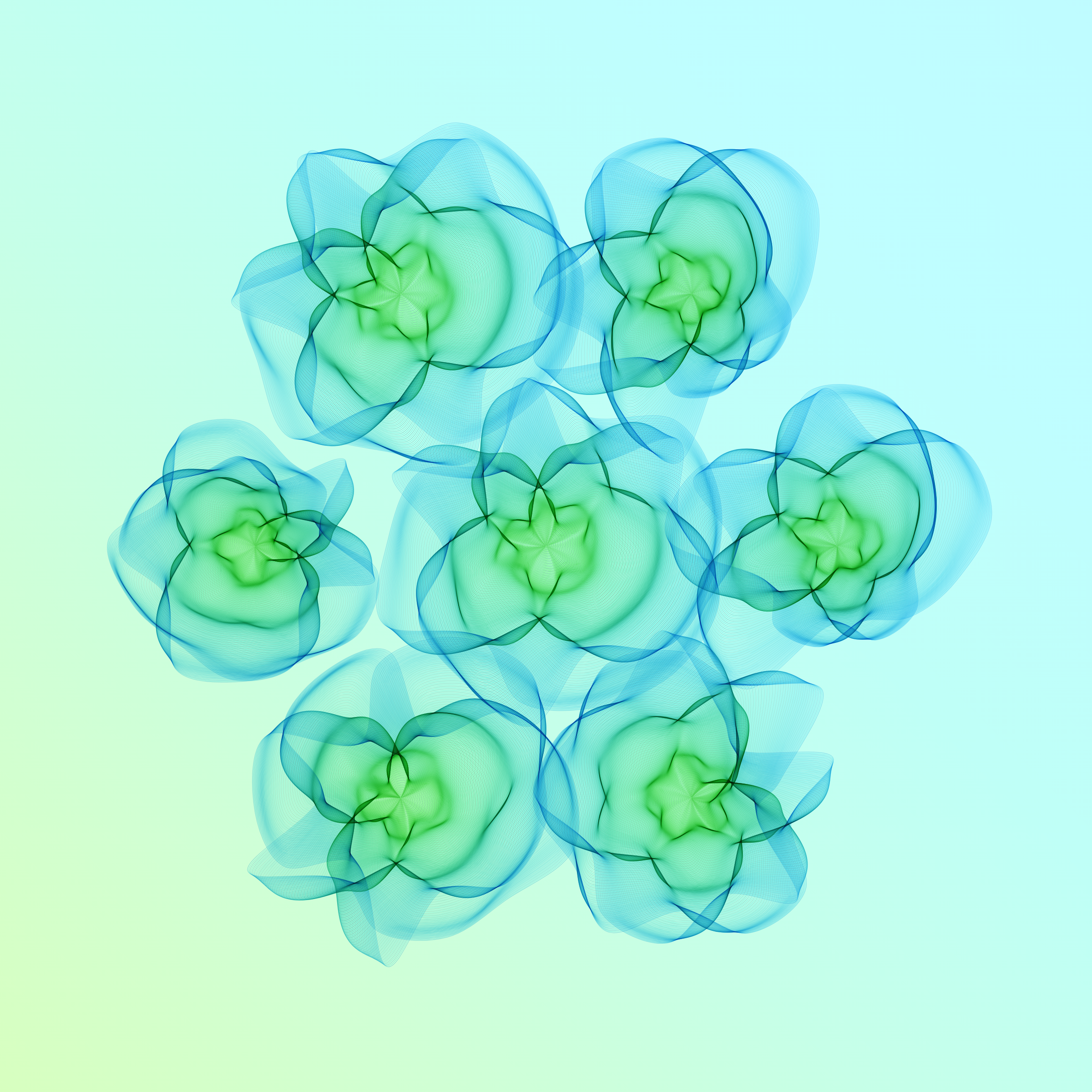 Art Blocks - Art Blocks v2 - Flowers #3031 - NFT # 116003031