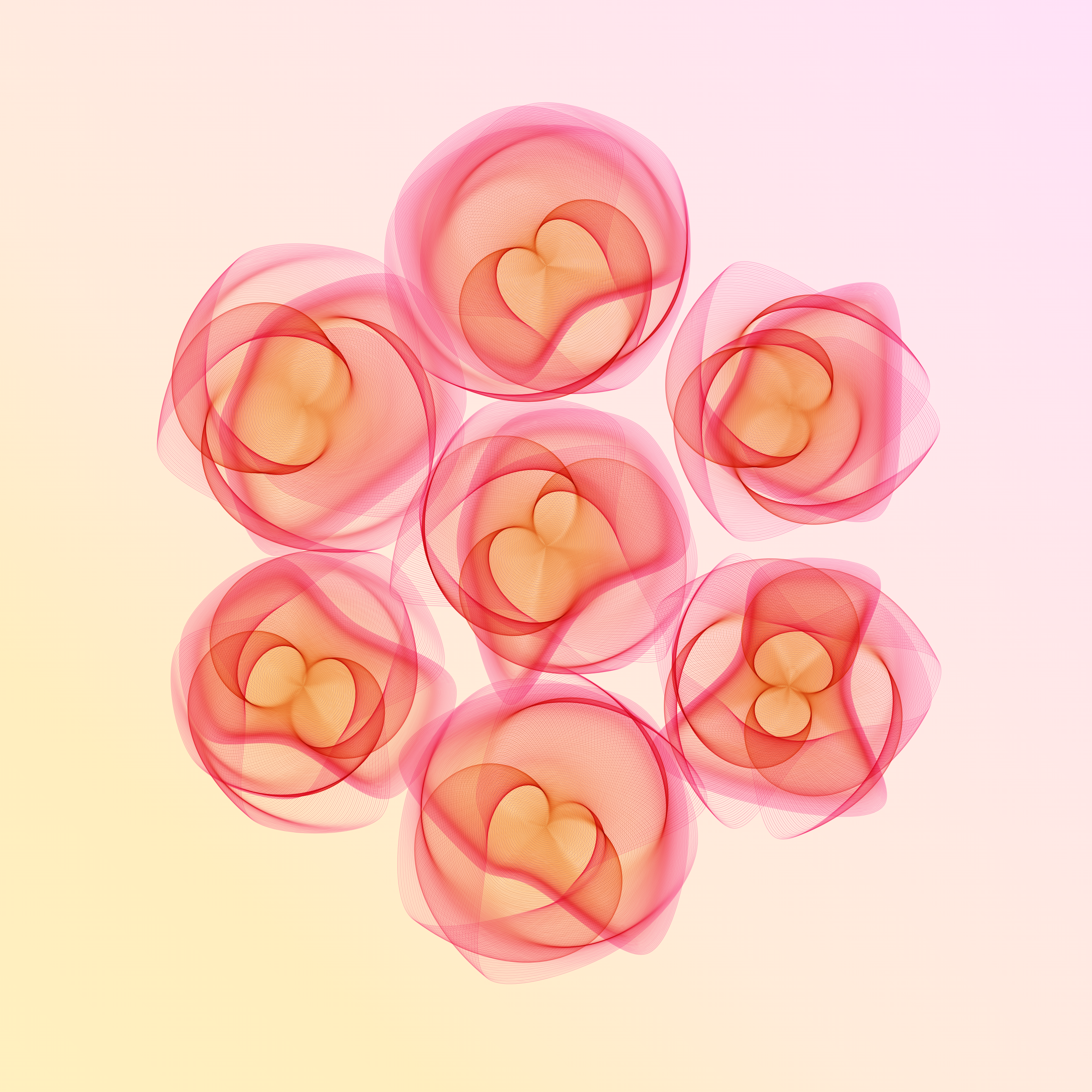 Art Blocks - Art Blocks v2 - Flowers #3054 - NFT # 116003054