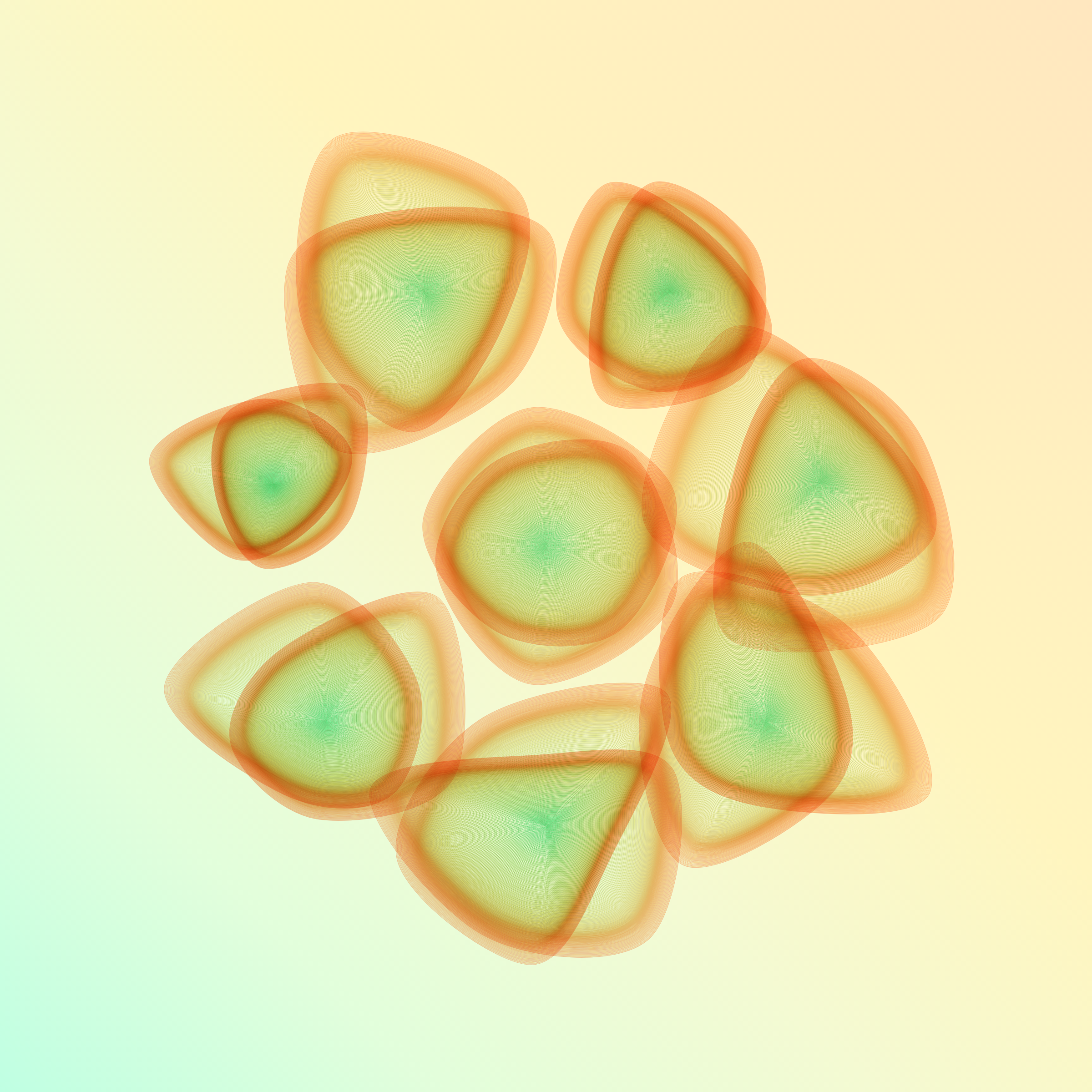 Art Blocks - Art Blocks v2 - Flowers #3073 - NFT # 116003073