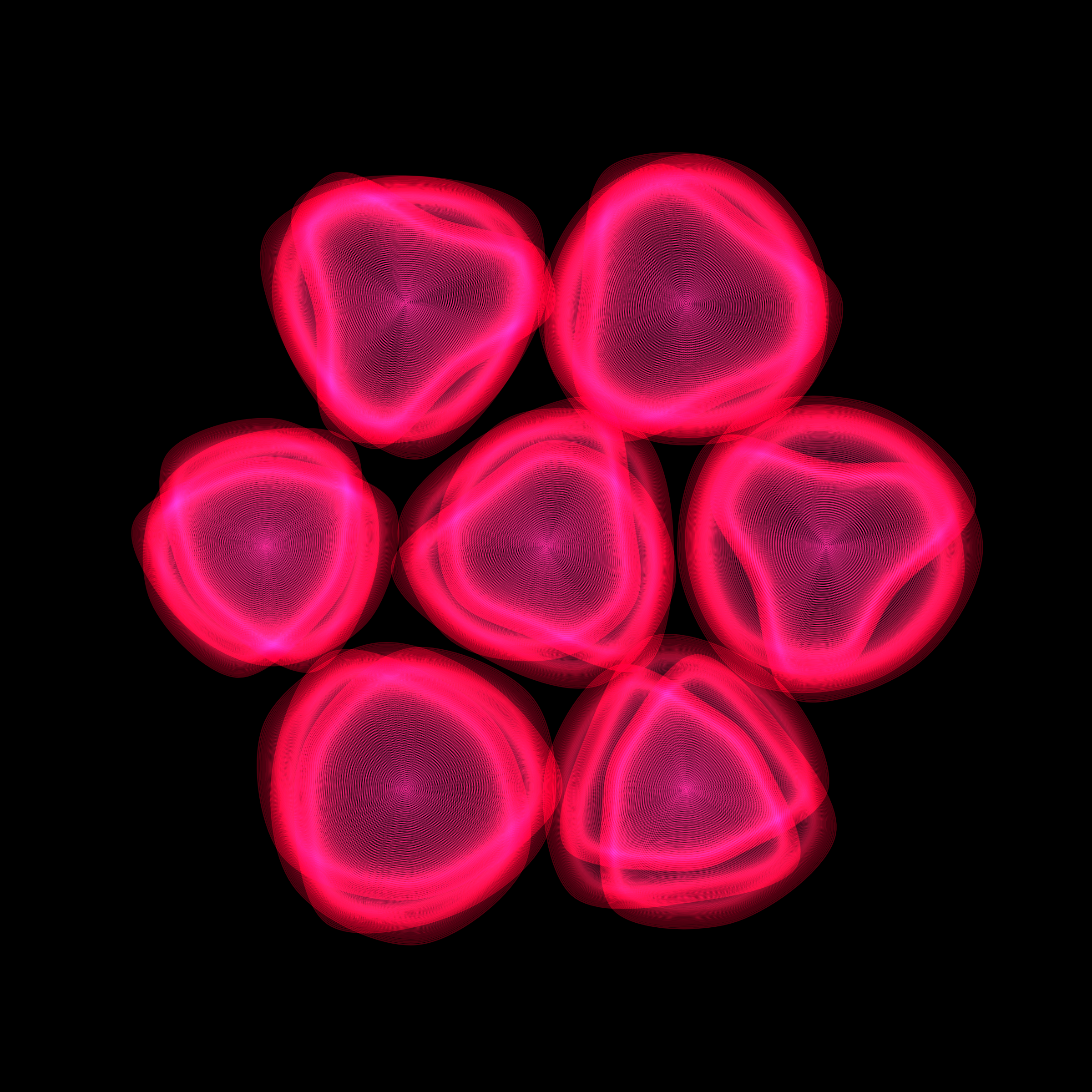 Art Blocks - Art Blocks v2 - Flowers #3076 - NFT # 116003076