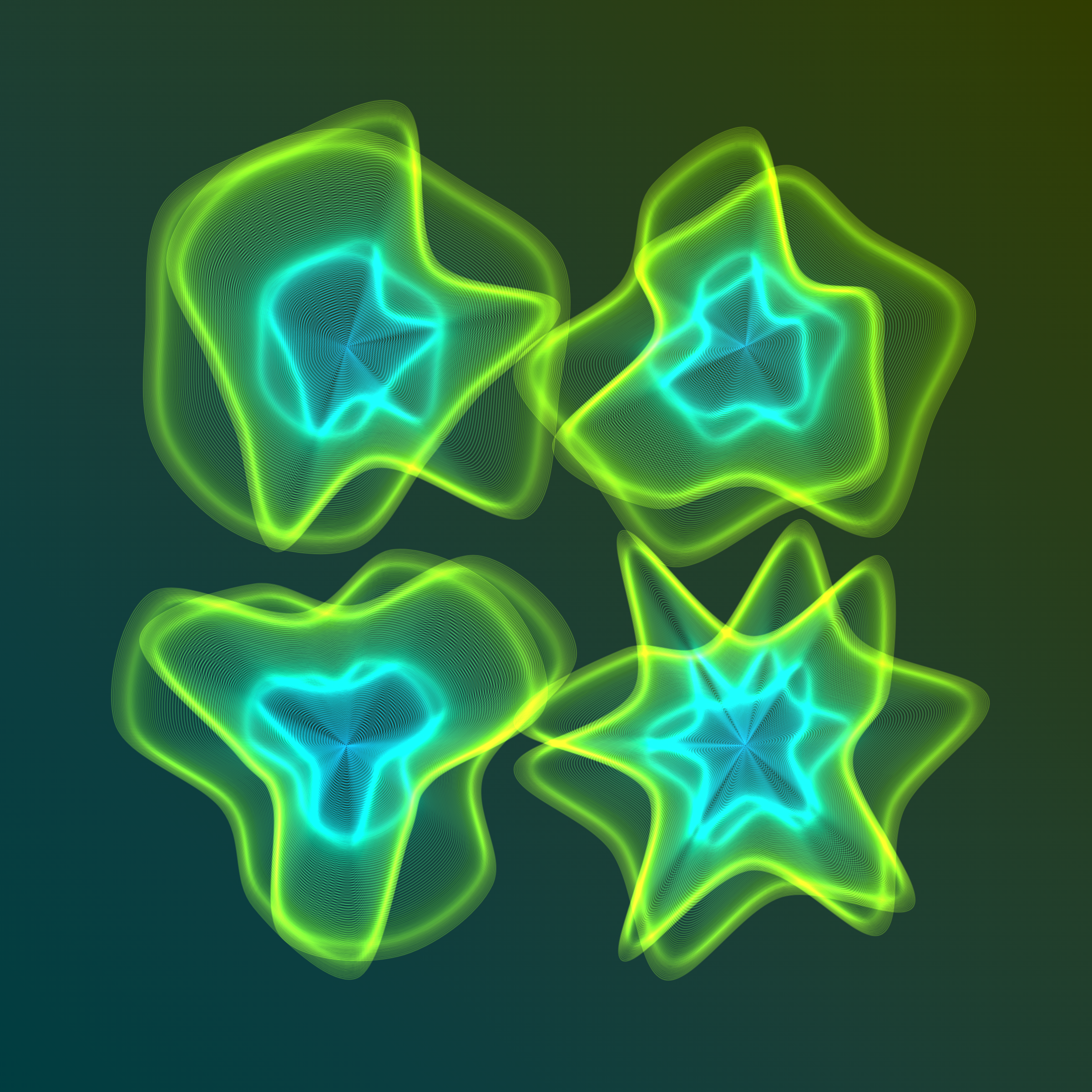 Art Blocks - Art Blocks v2 - Flowers #3077 - NFT # 116003077