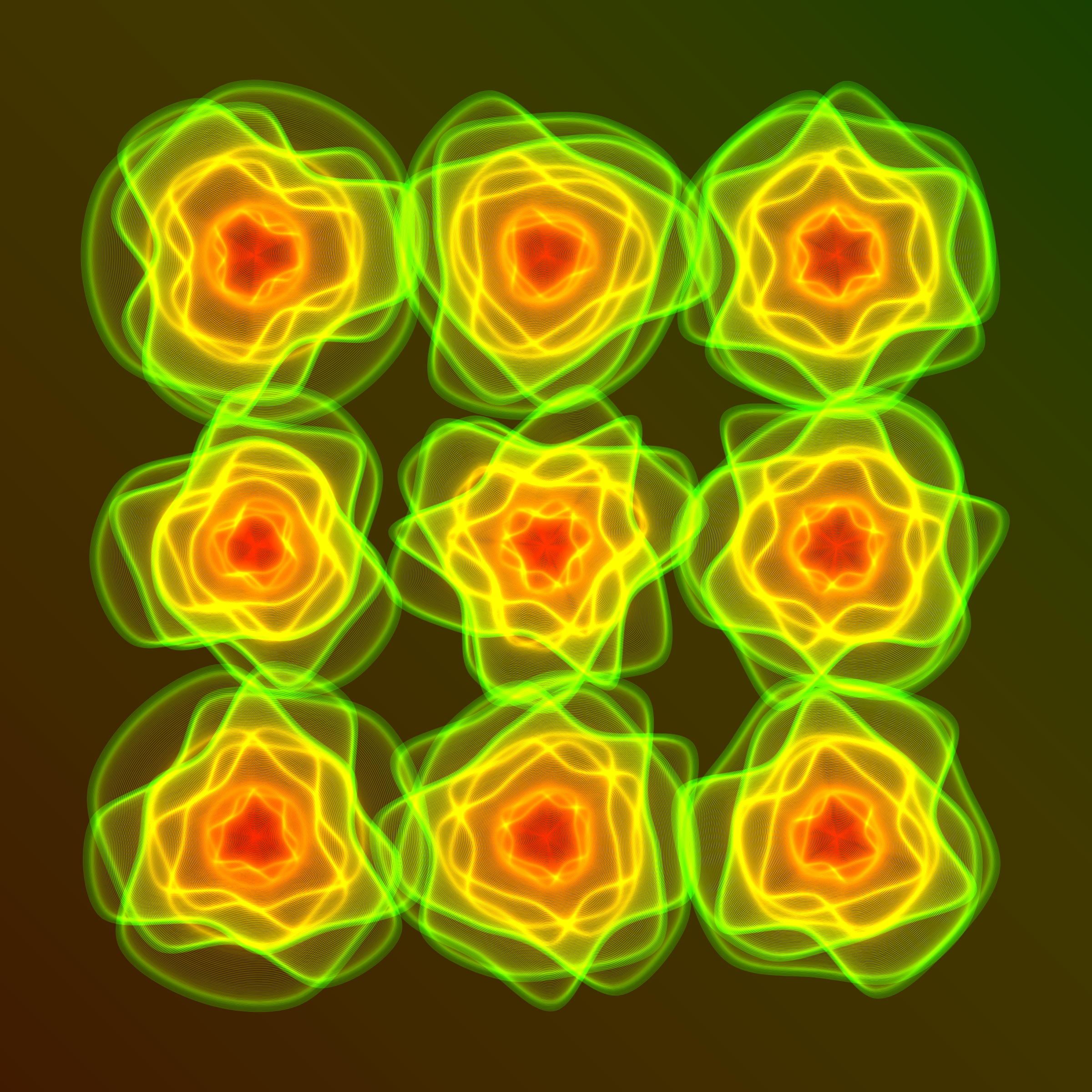 Art Blocks - Art Blocks v2 - Flowers #3089 - NFT # 116003089