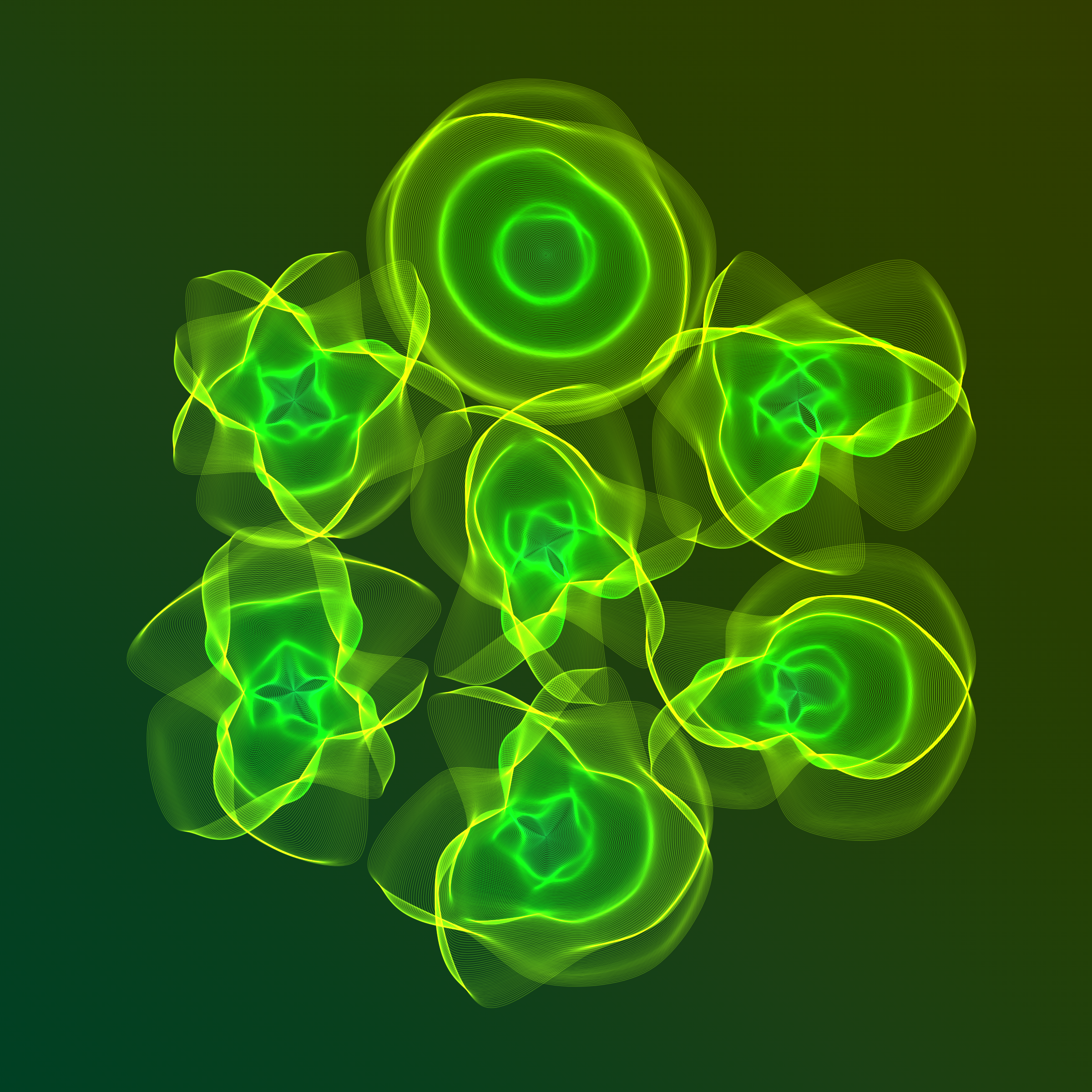 Art Blocks - Art Blocks v2 - Flowers #3117 - NFT # 116003117