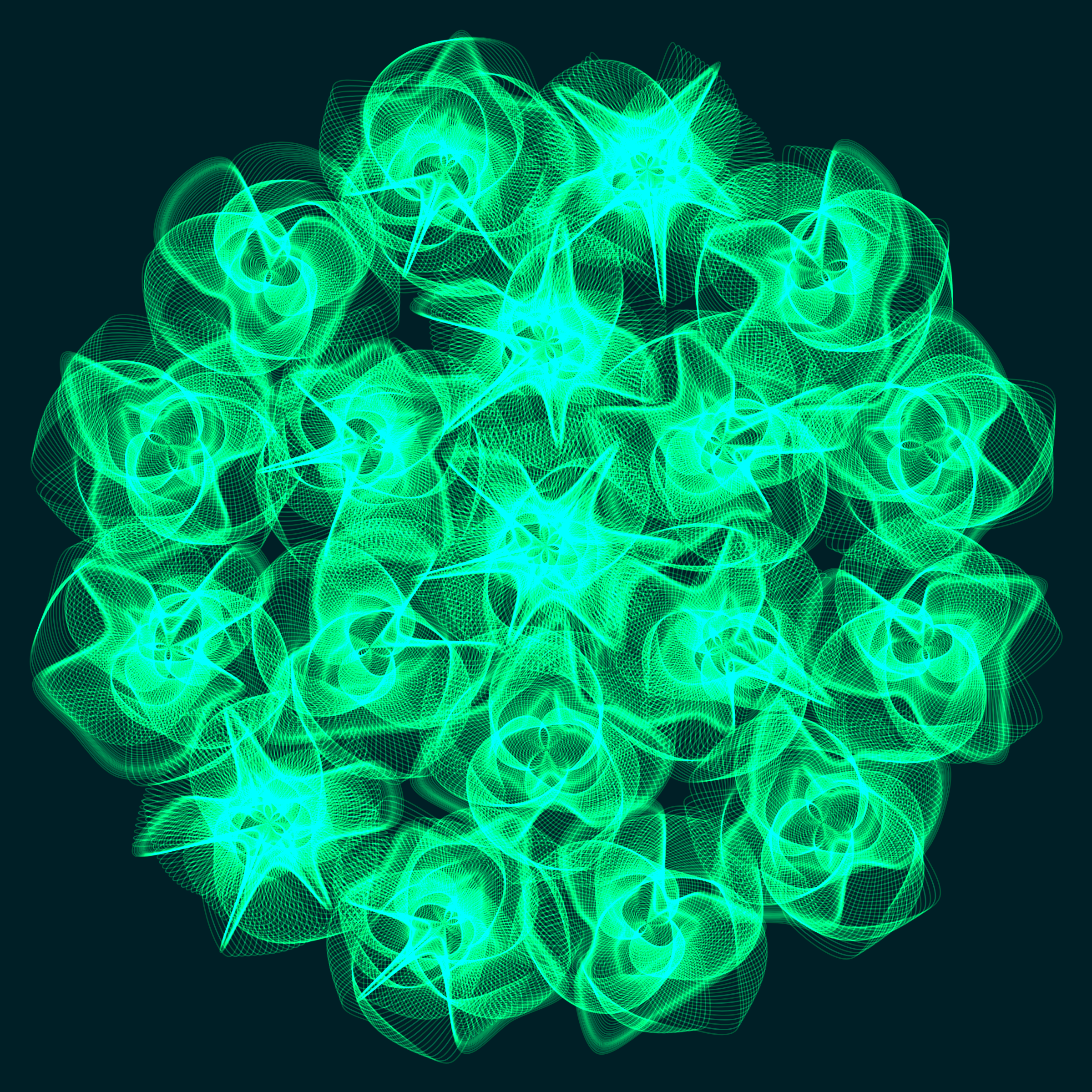 Art Blocks - Art Blocks v2 - Flowers #3126 - NFT # 116003126