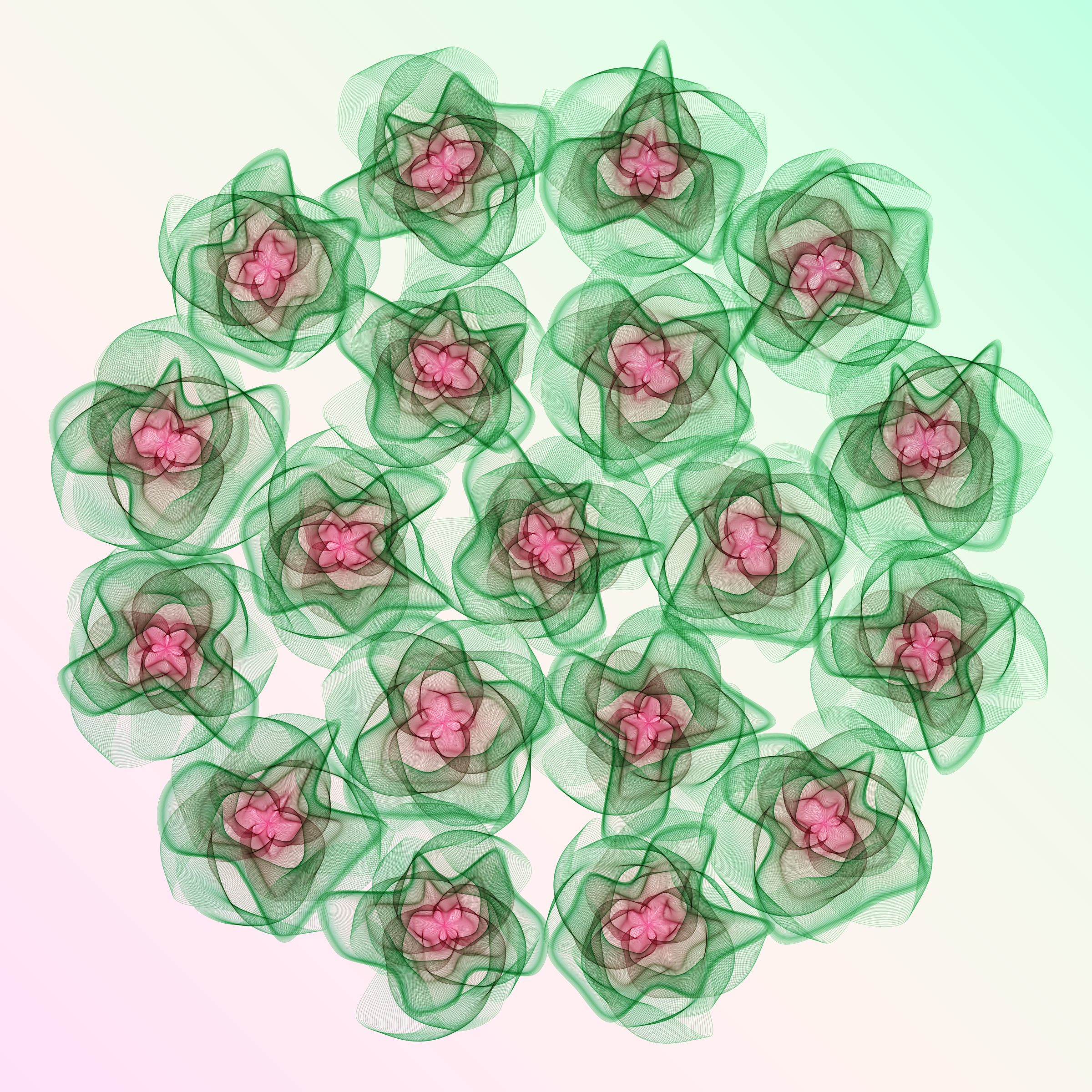 Art Blocks - Art Blocks v2 - Flowers #3133 - NFT # 116003133