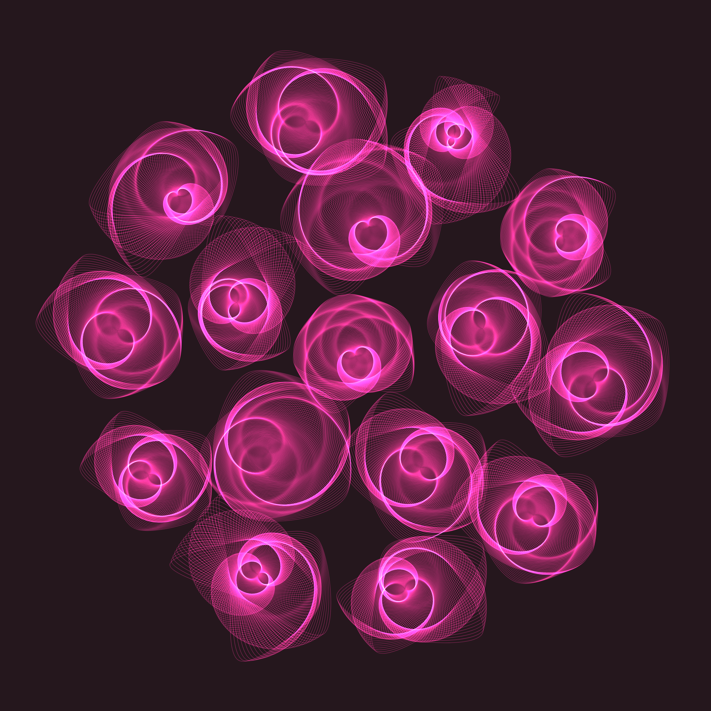 Art Blocks - Art Blocks v2 - Flowers #3176 - NFT # 116003176