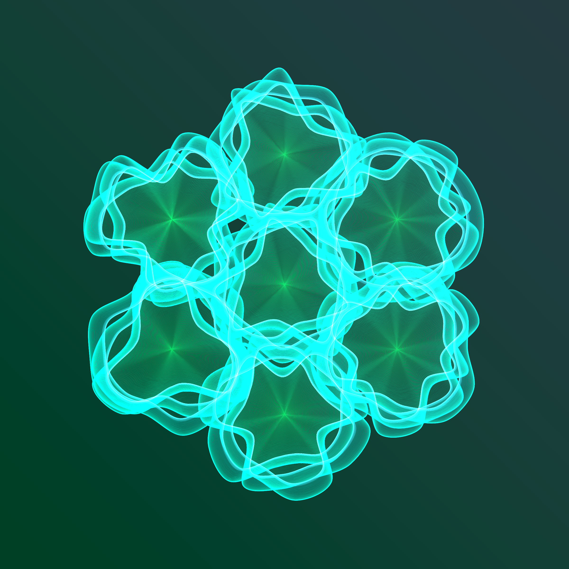 Art Blocks - Art Blocks v2 - Flowers #3206 - NFT # 116003206