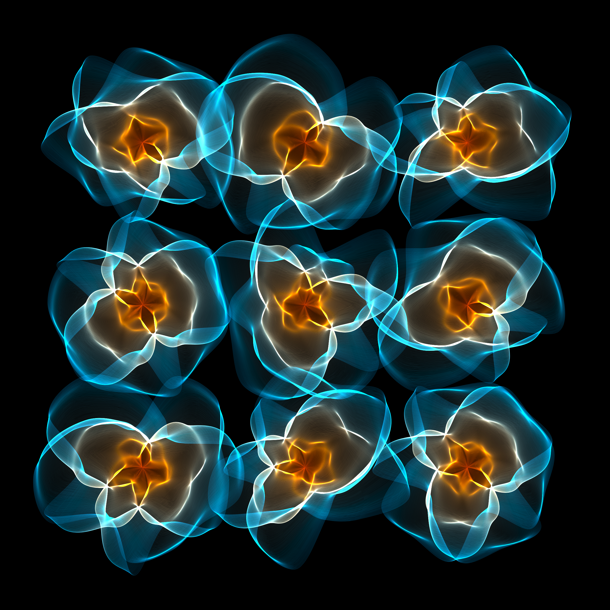 Art Blocks - Art Blocks v2 - Flowers #3224 - NFT # 116003224