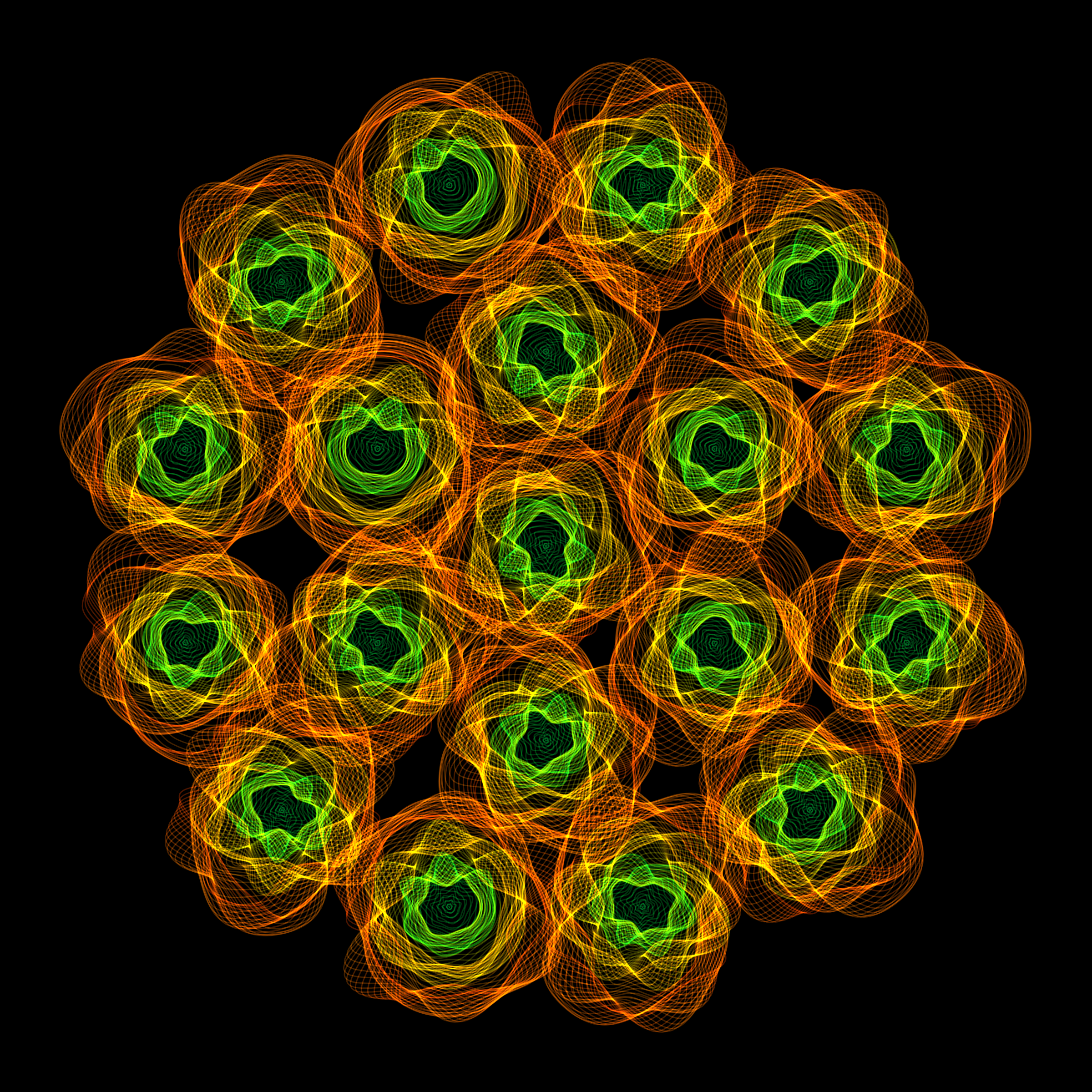 Art Blocks - Art Blocks v2 - Flowers #3234 - NFT # 116003234