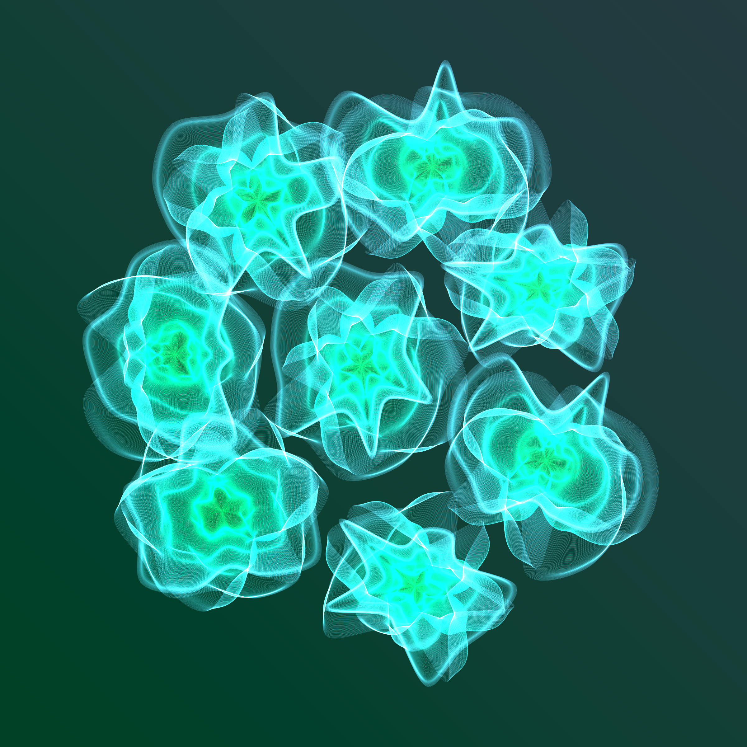 Art Blocks - Art Blocks v2 - Flowers #3282 - NFT # 116003282