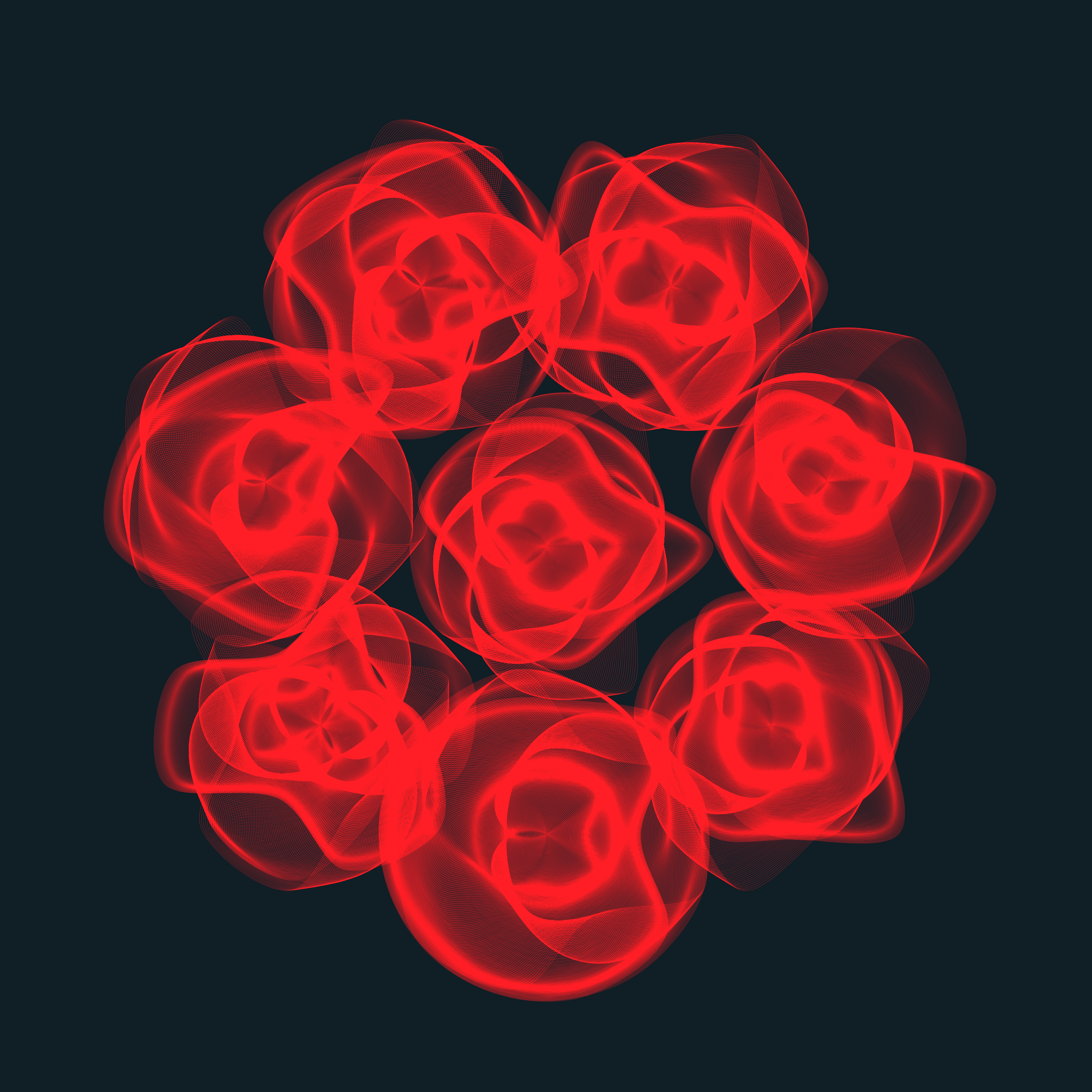 Art Blocks - Art Blocks v2 - Flowers #3322 - NFT # 116003322