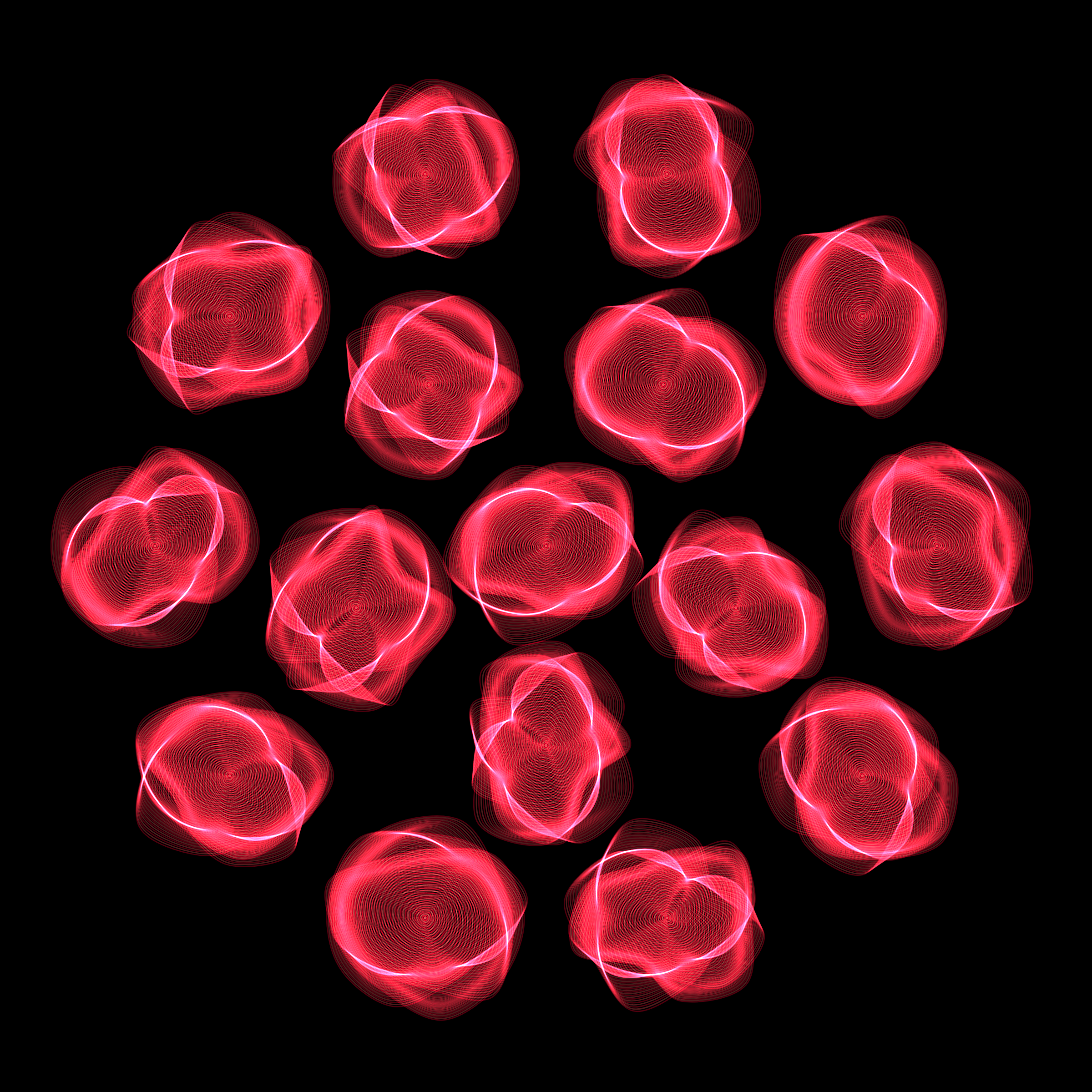 Art Blocks - Art Blocks v2 - Flowers #3374 - NFT # 116003374