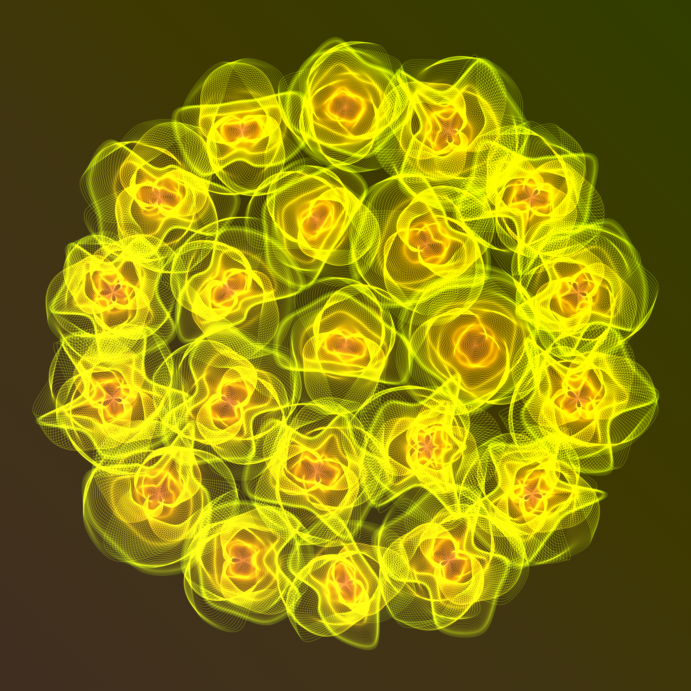 Art Blocks - Art Blocks v2 - Flowers #3385 - NFT # 116003385