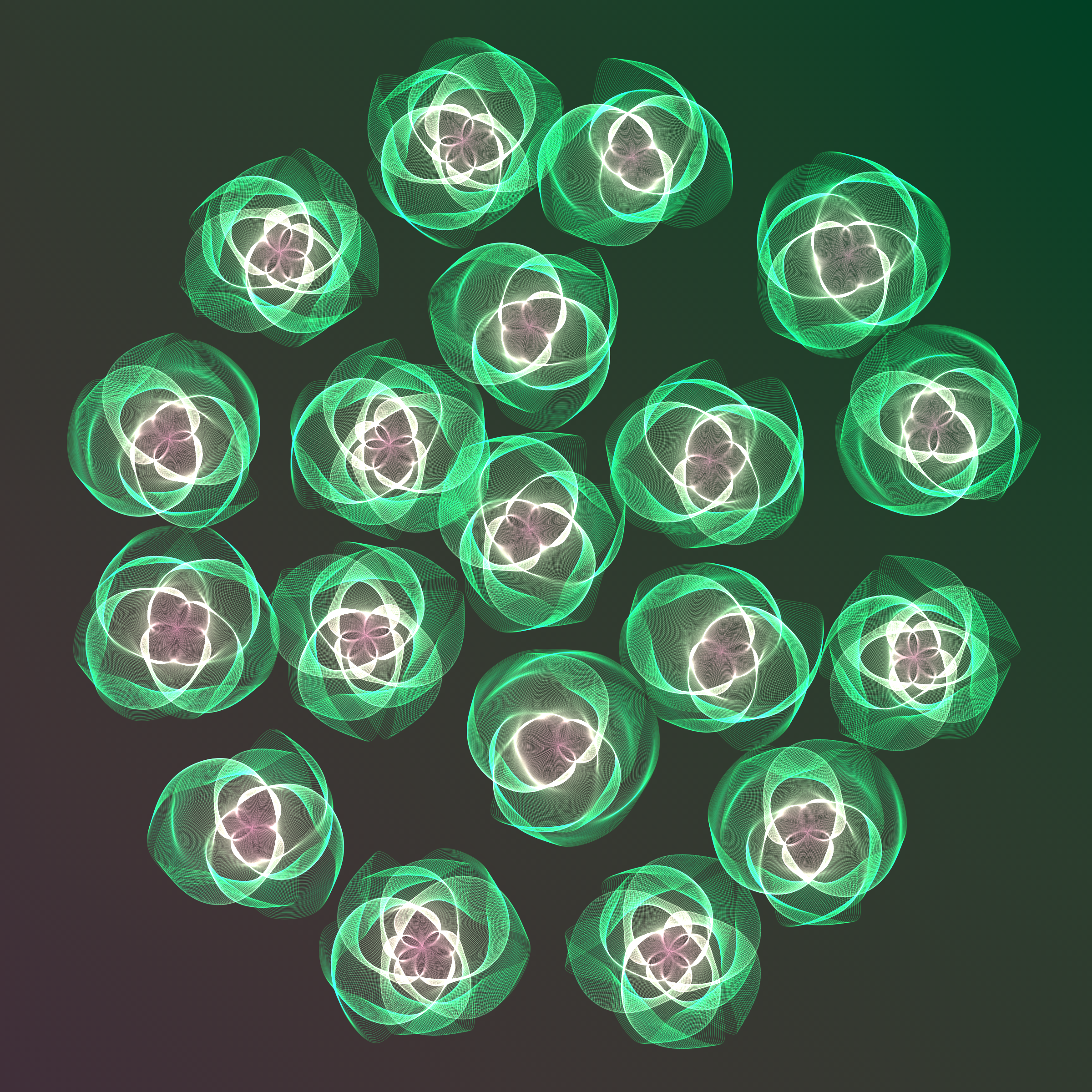 Art Blocks - Art Blocks v2 - Flowers #3386 - NFT # 116003386