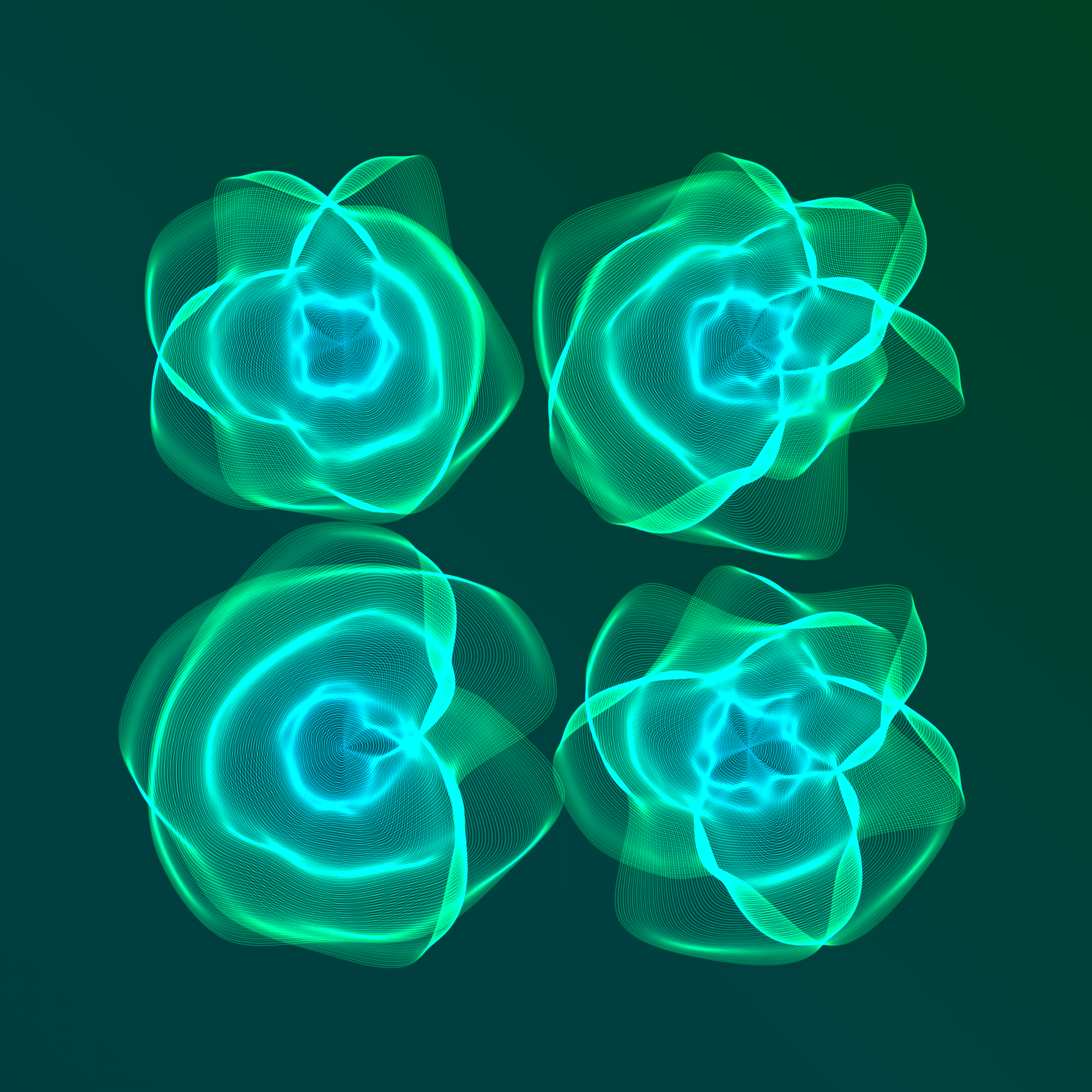 Art Blocks - Art Blocks v2 - Flowers #3389 - NFT # 116003389